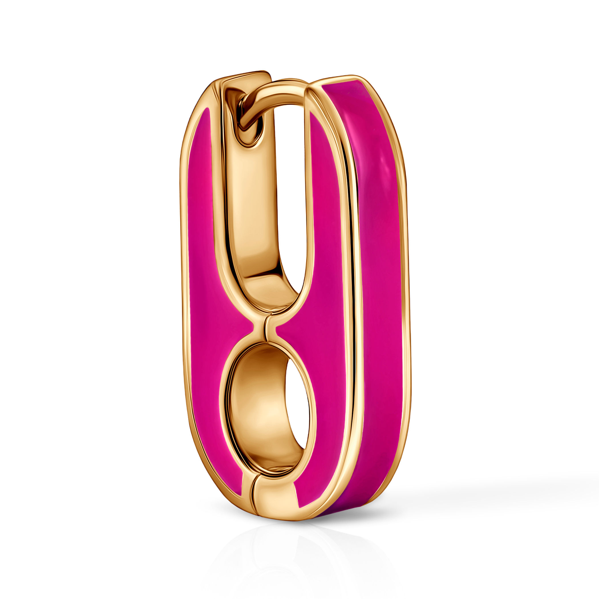 Kolczyki srebrne Prismé, pozłacane