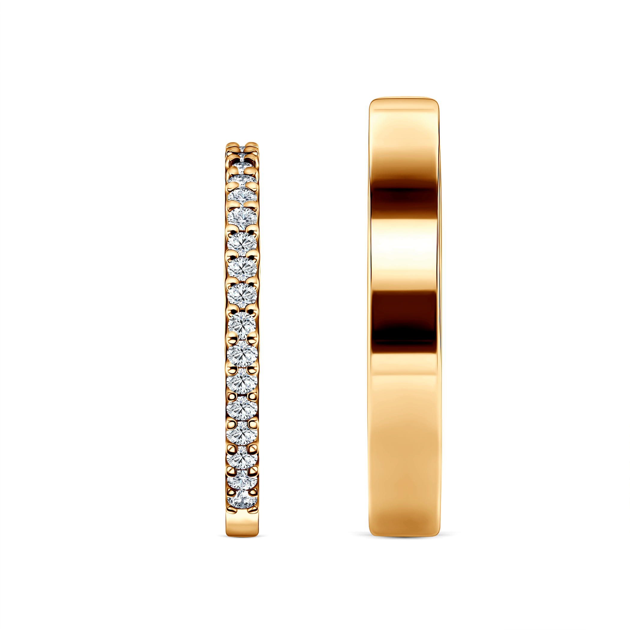 Eheringe Share Your Love: Gold, Labordiamanten, flach, 1,5 mm und 3 mm - 4