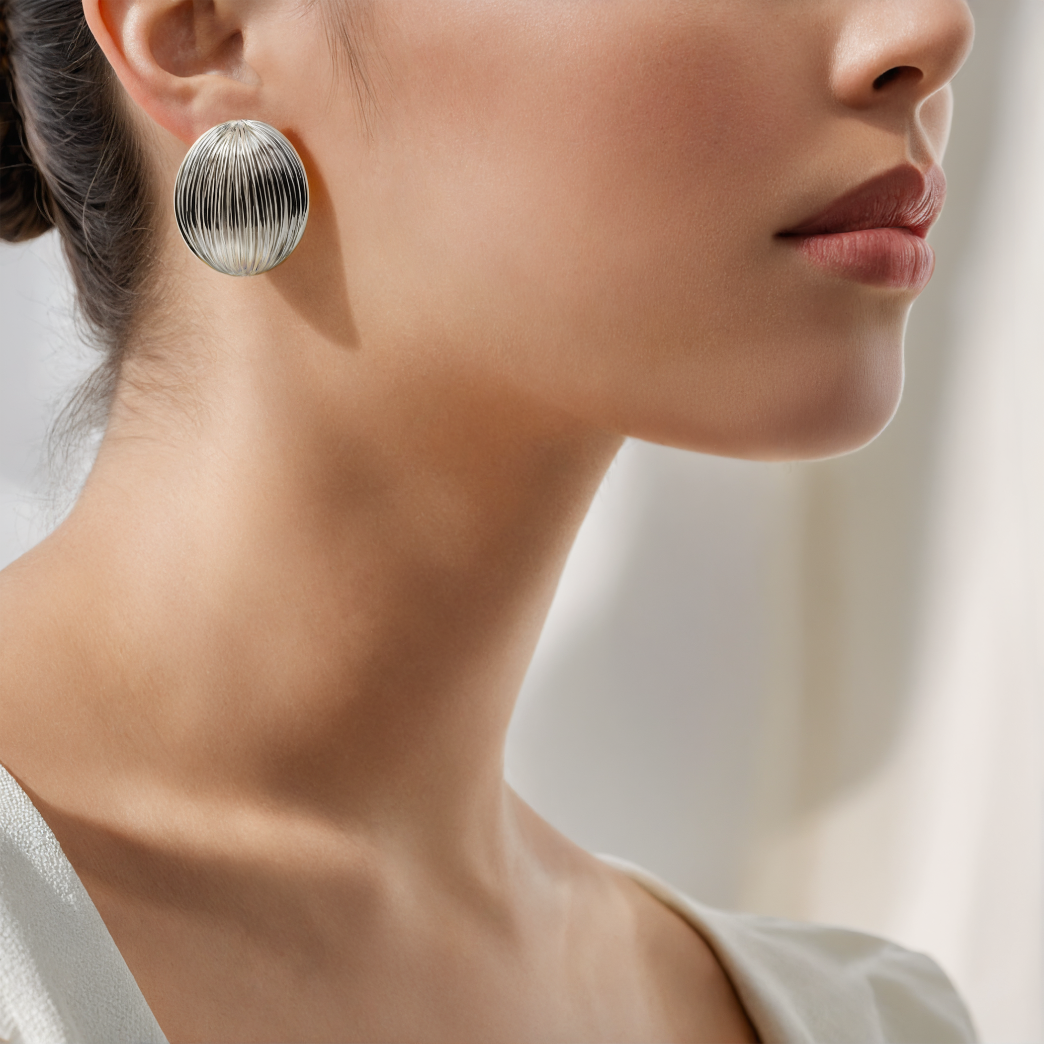 Kolczyki srebrne Luneé