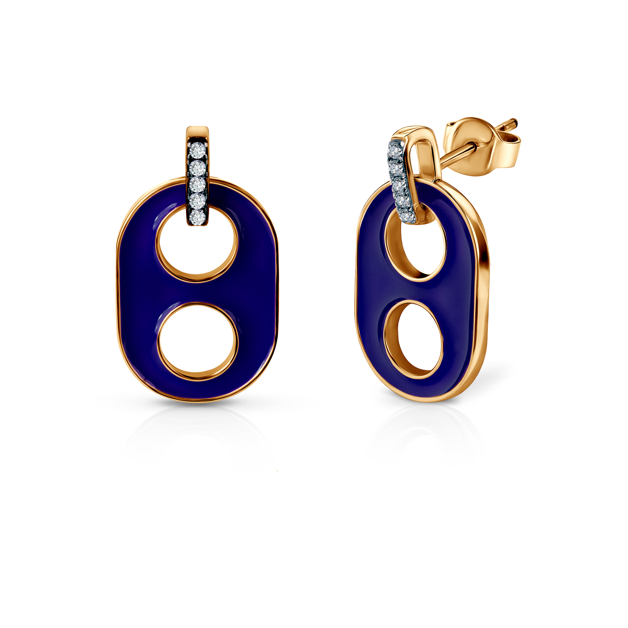 Prismé Ohrringe Silber vergoldet