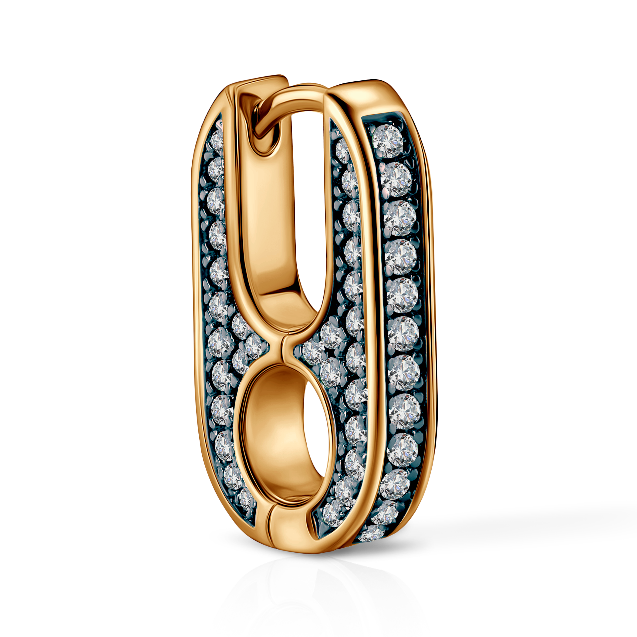 Kolczyki srebrne Prismé, pozłacane