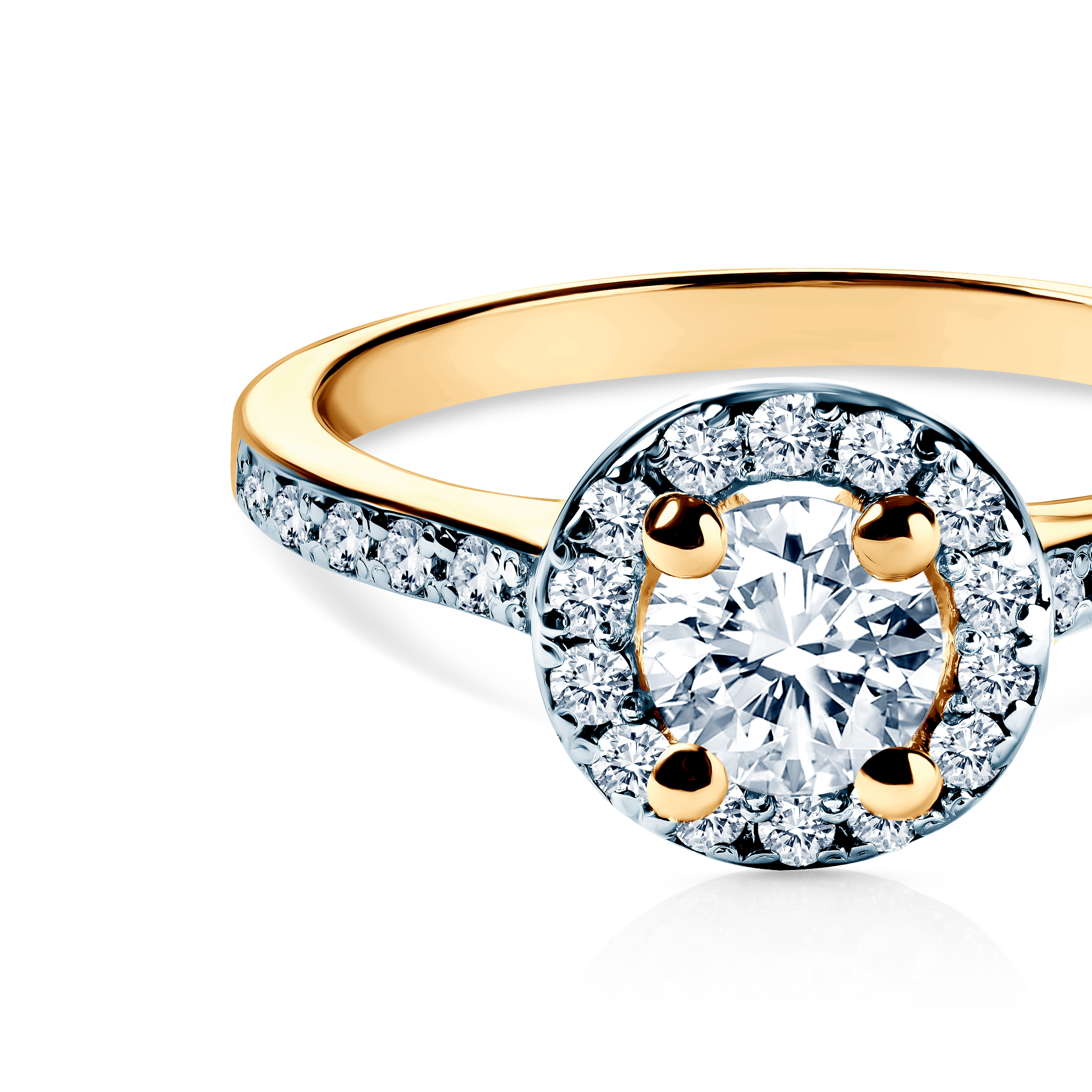 Verlobungsring Savicki: Gold, Diamanten