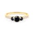 Zásnubní prsten Dream: žluté zlato, černé diamanty