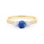 Zásnubní prsten Dream: žluté zlato, modrý safír