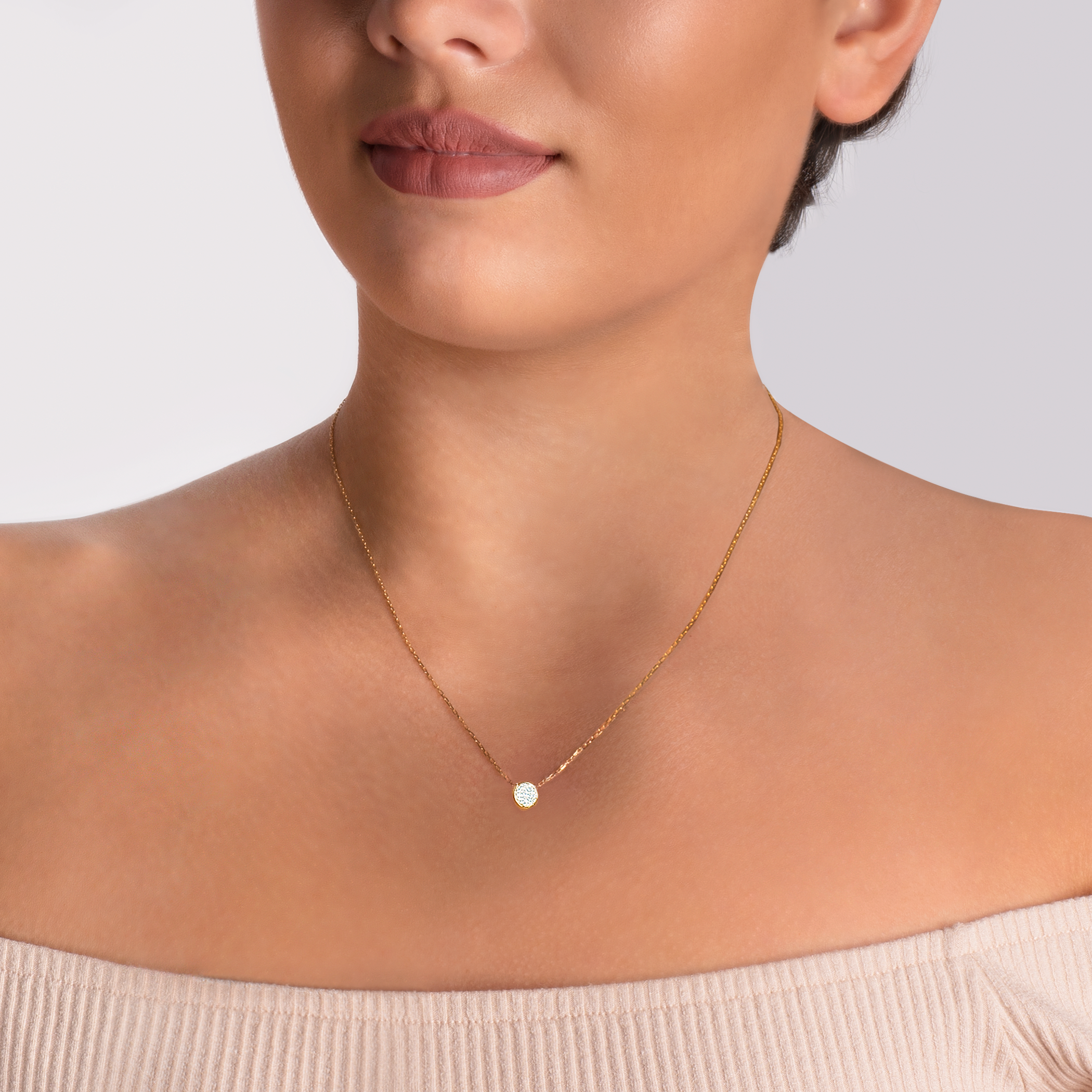 Halskette Savicki Kreis: Gold, Diamanten