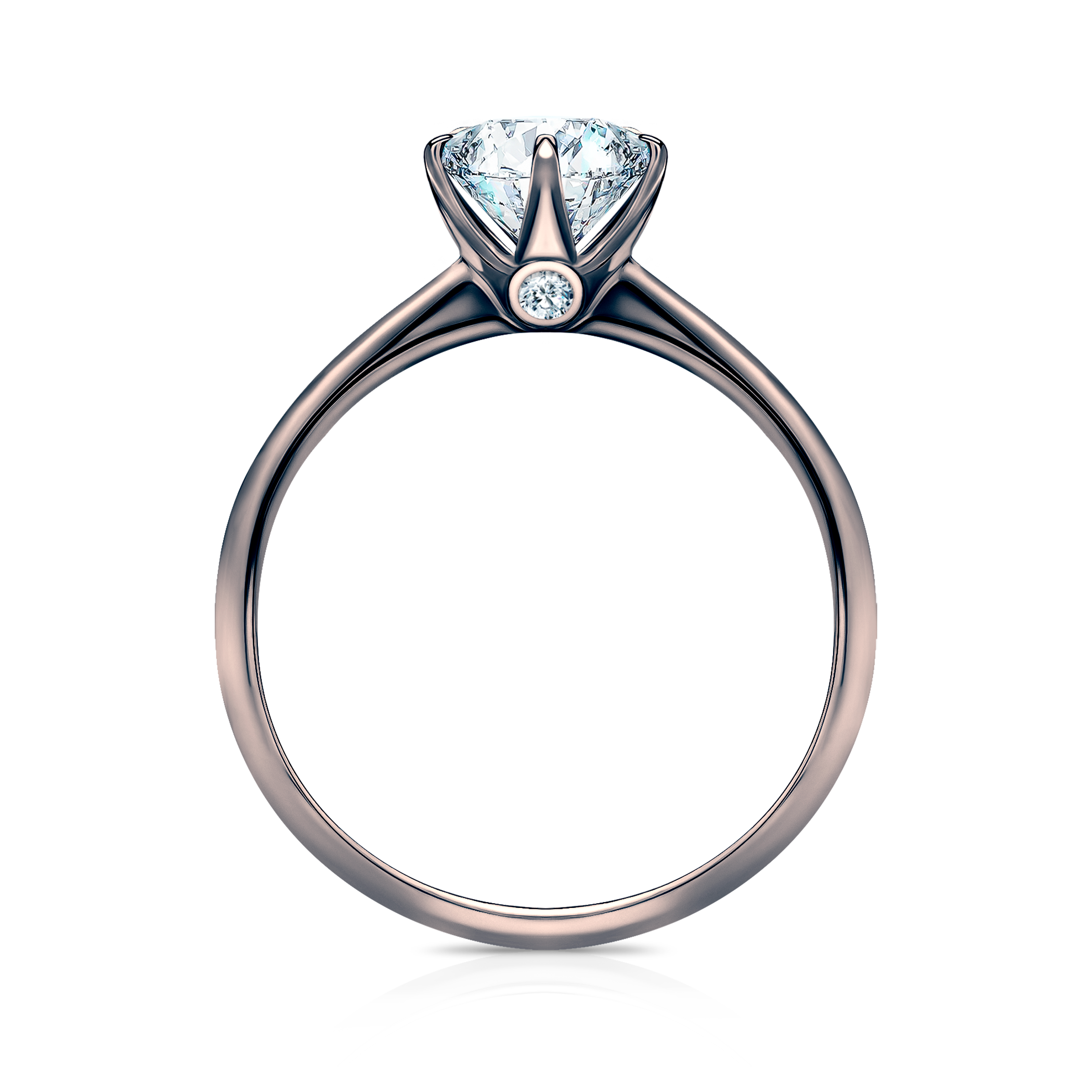 Pierścionek zaręczynowy The Journey: czarne złoto, diament