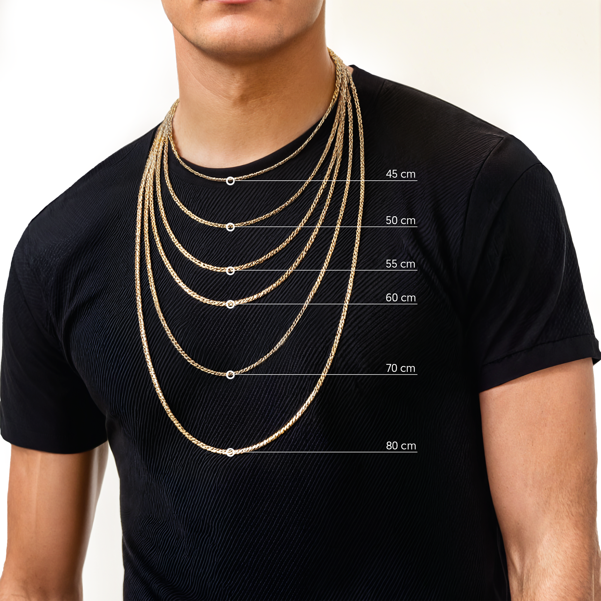 Kette Savicki 2 mm: Gold 585, Panzerkette