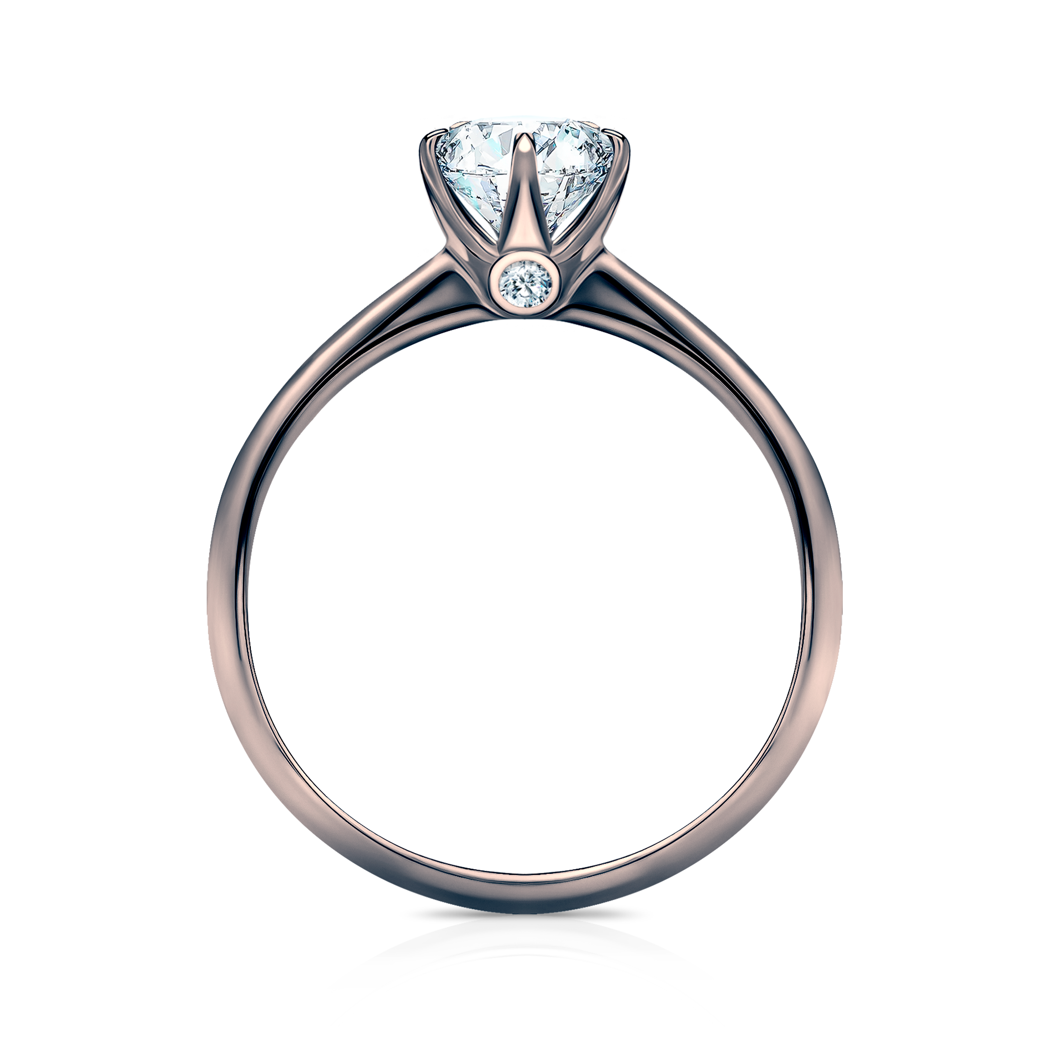 Pierścionek zaręczynowy The Journey: czarne złoto, diament