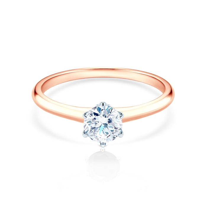 Zásnubný prsteň The Journey: dvojfarebné zlato, diamant