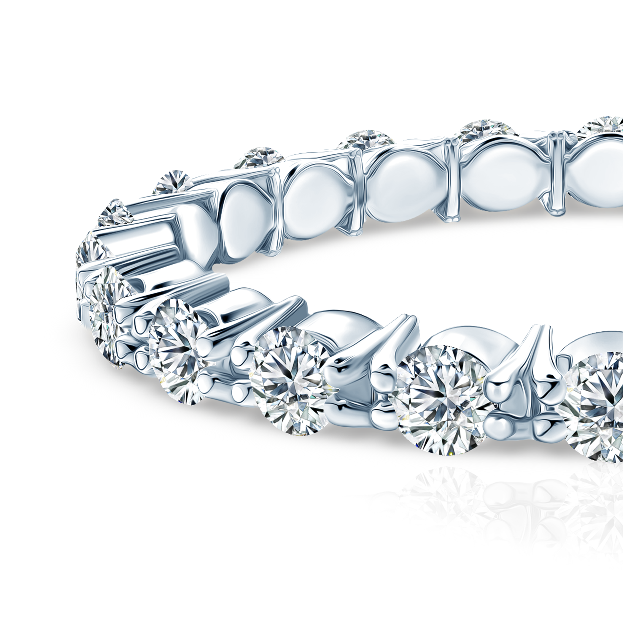 Pierścionek Symphony: srebro, diamenty laboratoryjne