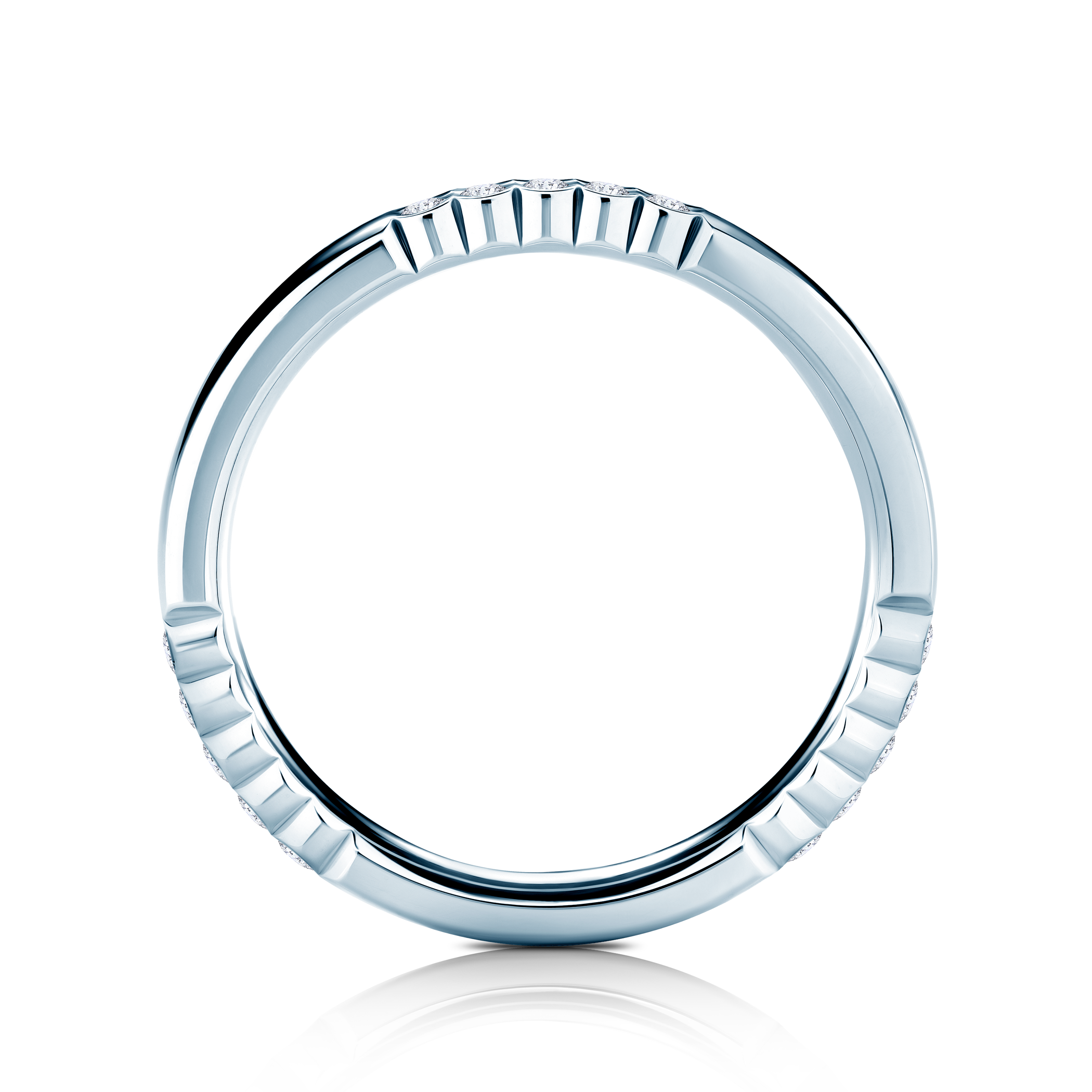 Pierścionek Symphony: srebro, diamenty laboratoryjne