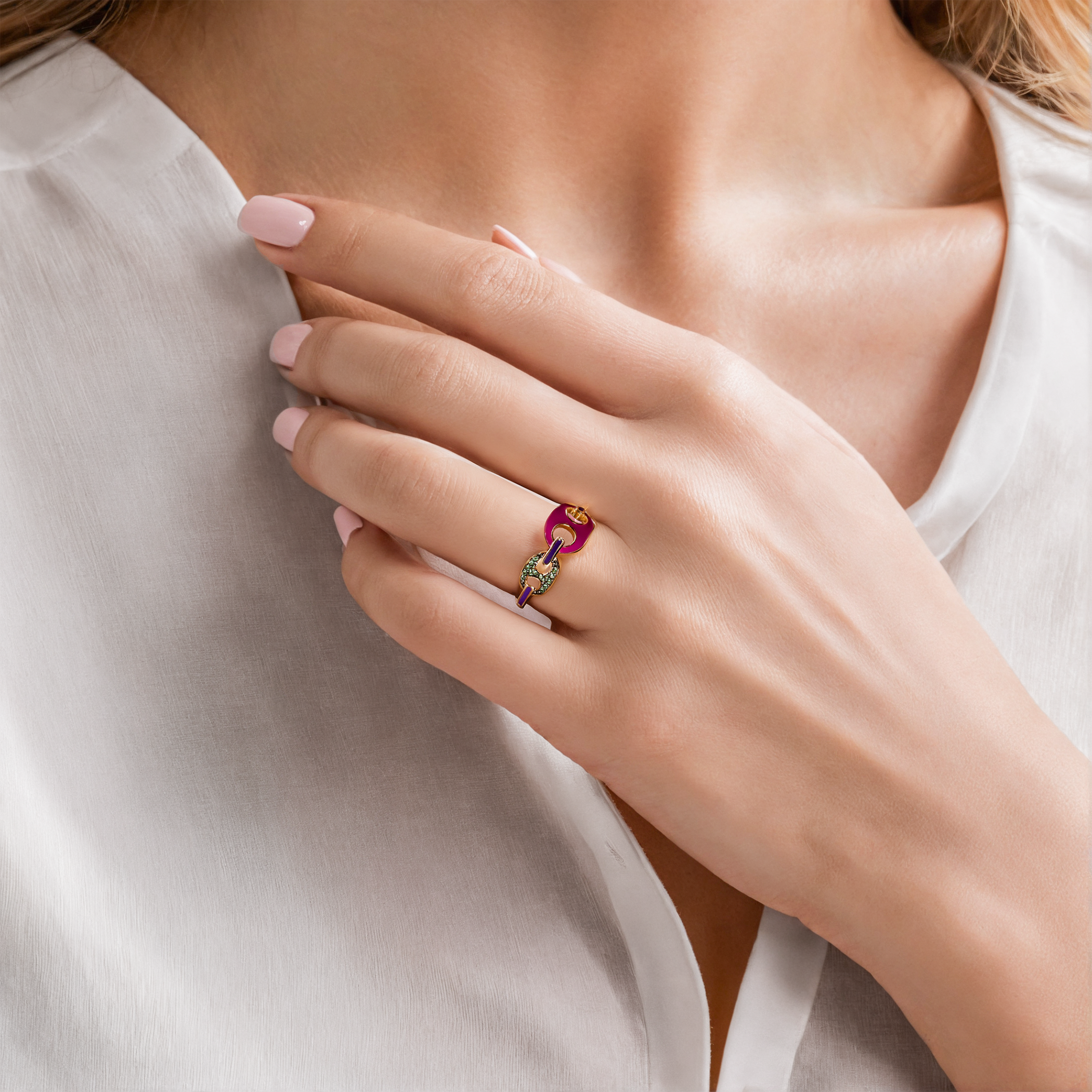 Prismé Ring Silber vergoldet - 3