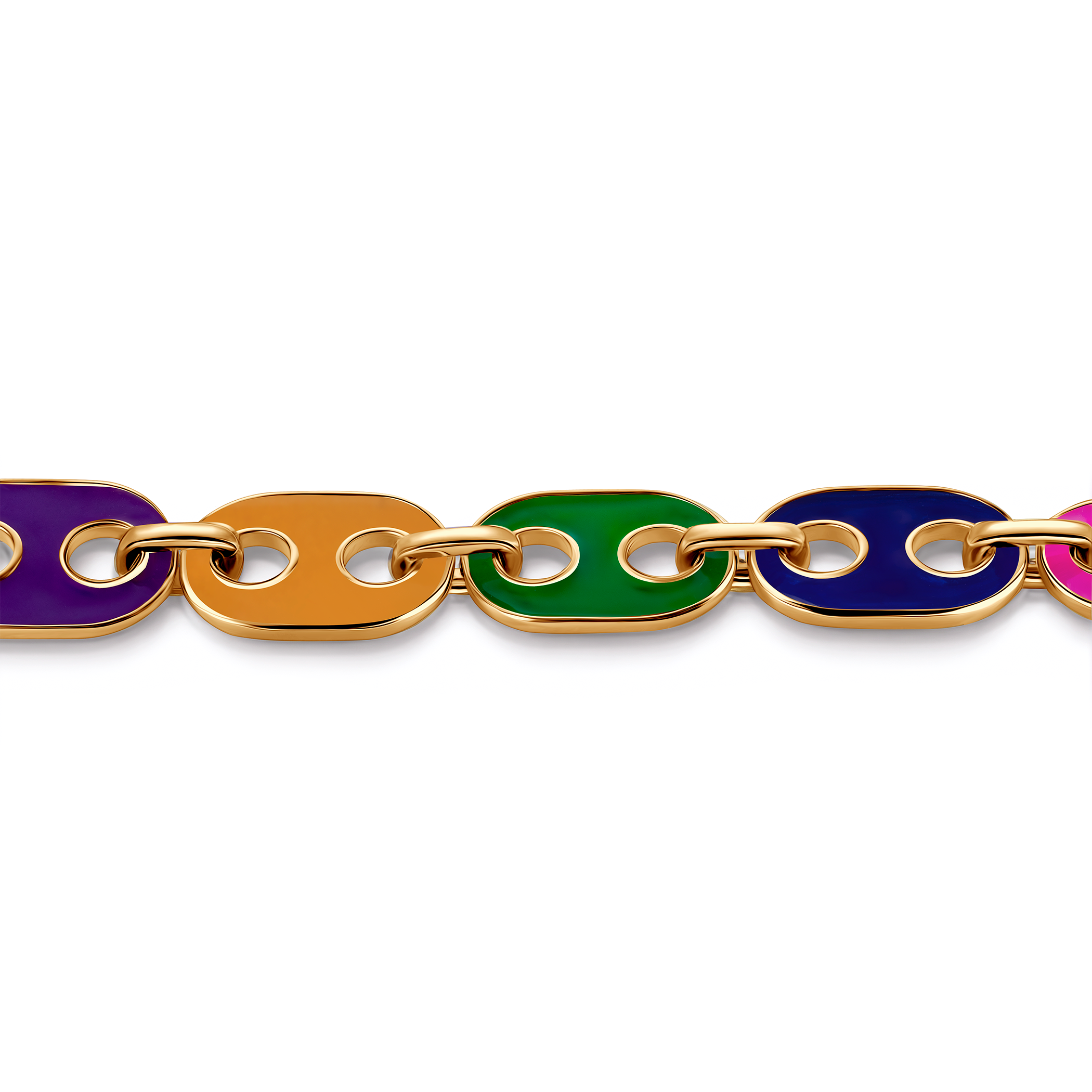 Armband mit Zirkonia 20 cm, Silber vergoldet - 5