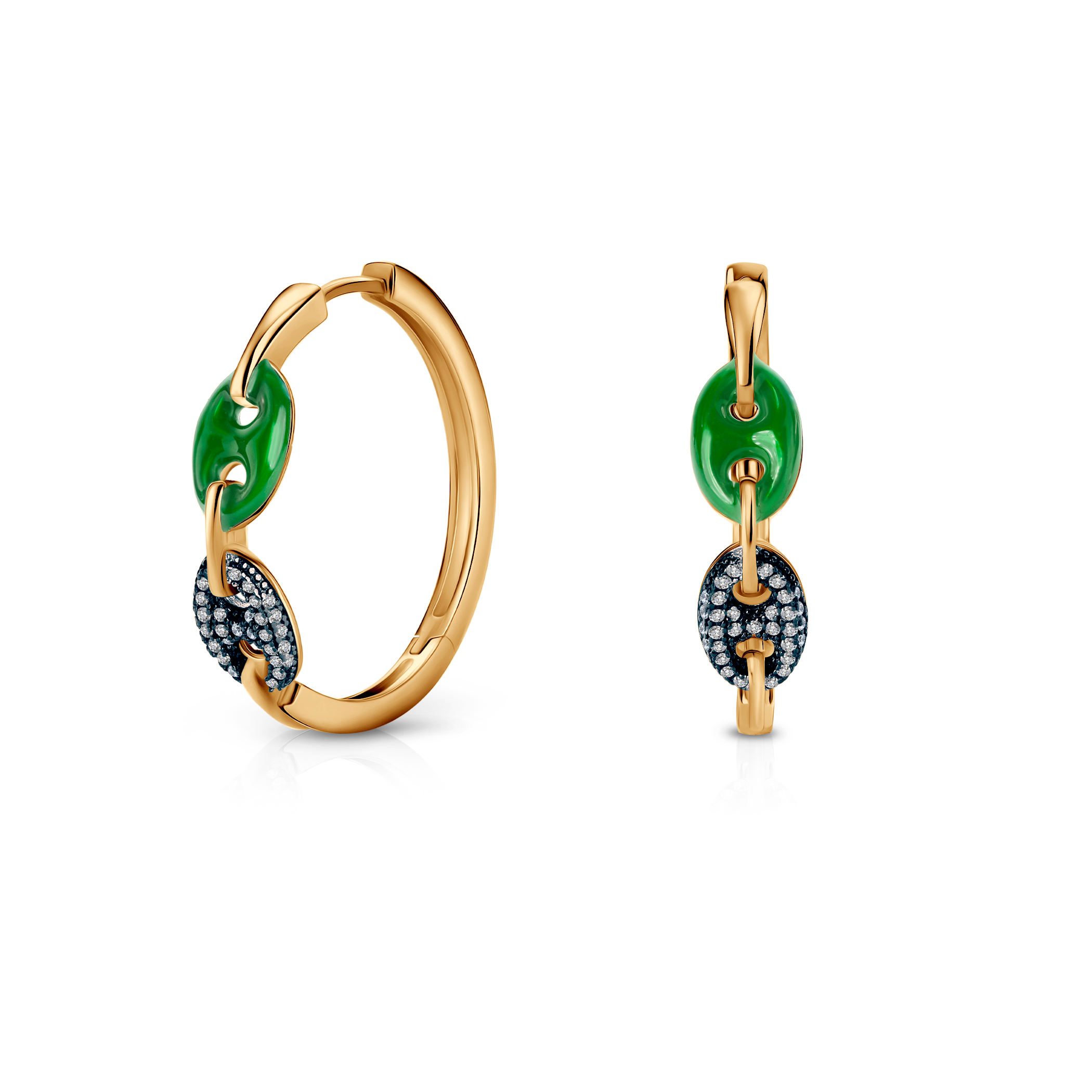 Prismé Ohrringe Silber vergoldet