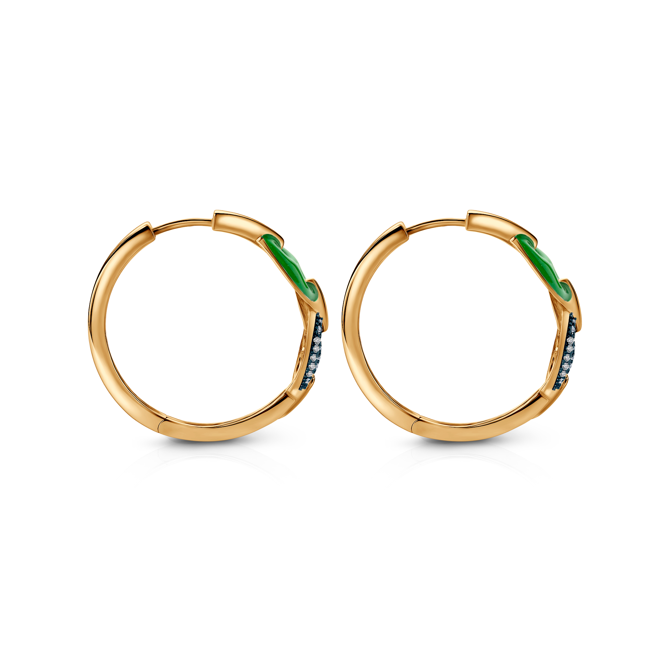 Prismé Ohrringe Silber vergoldet