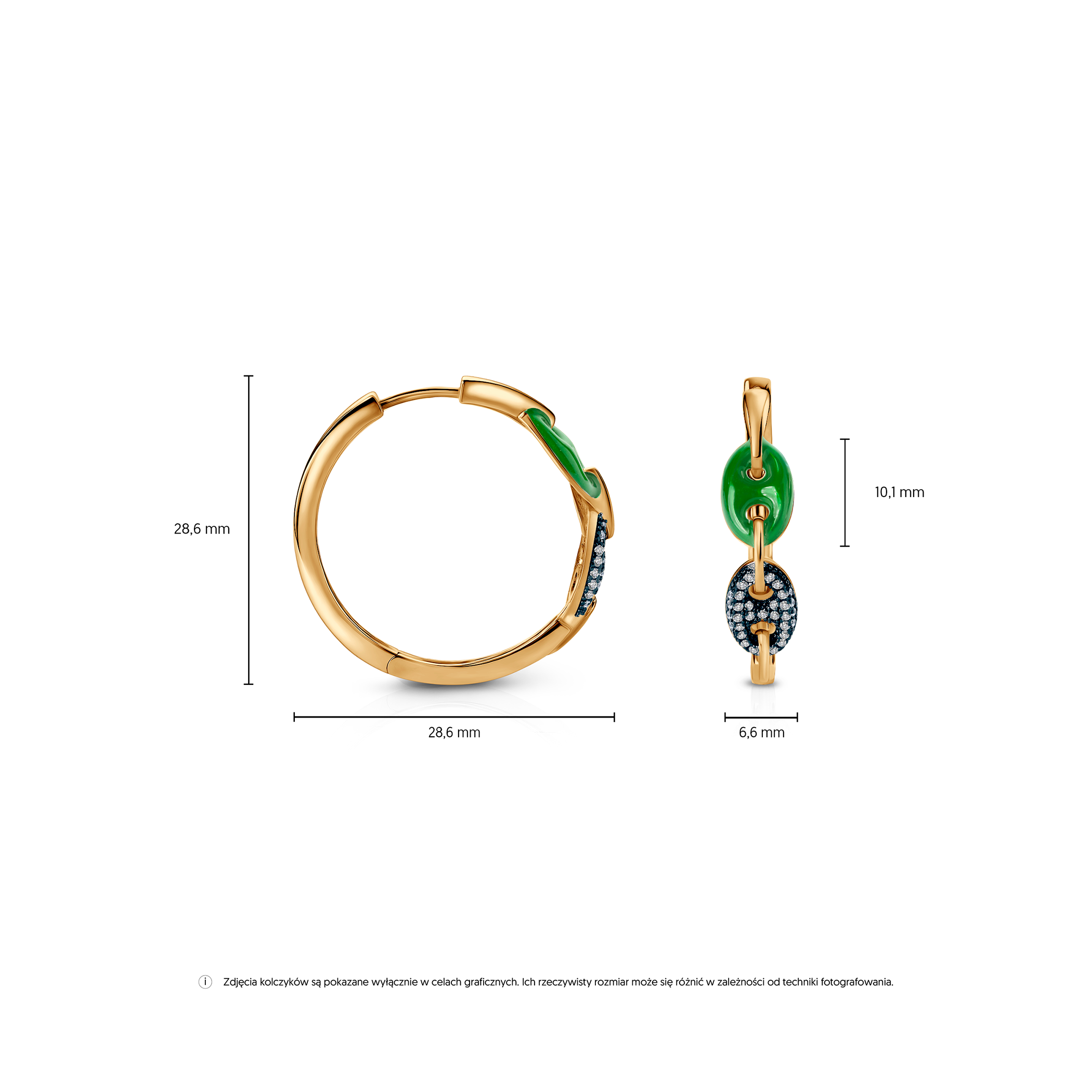 Prismé Ohrringe Silber vergoldet