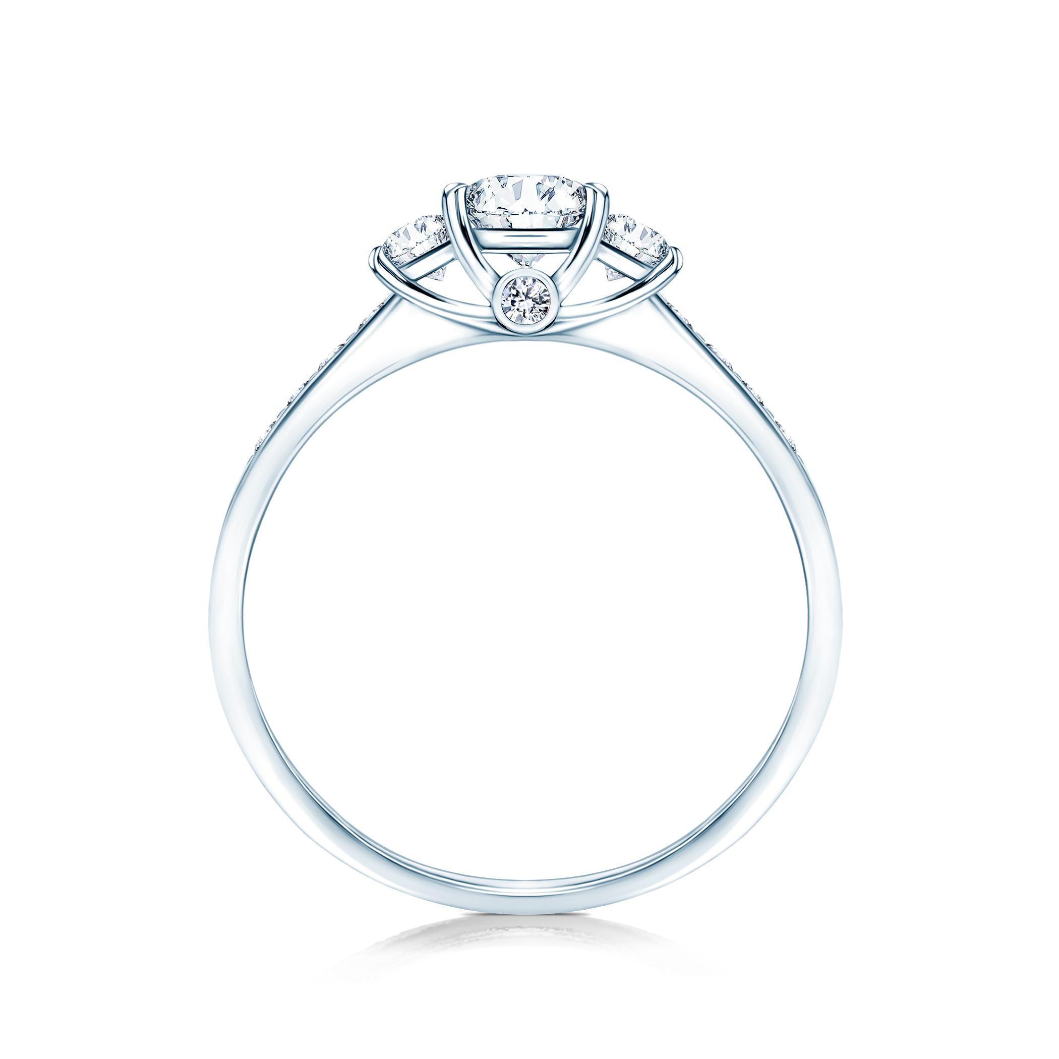 Pierścionek zaręczynowy Dream: białe złoto, diamenty