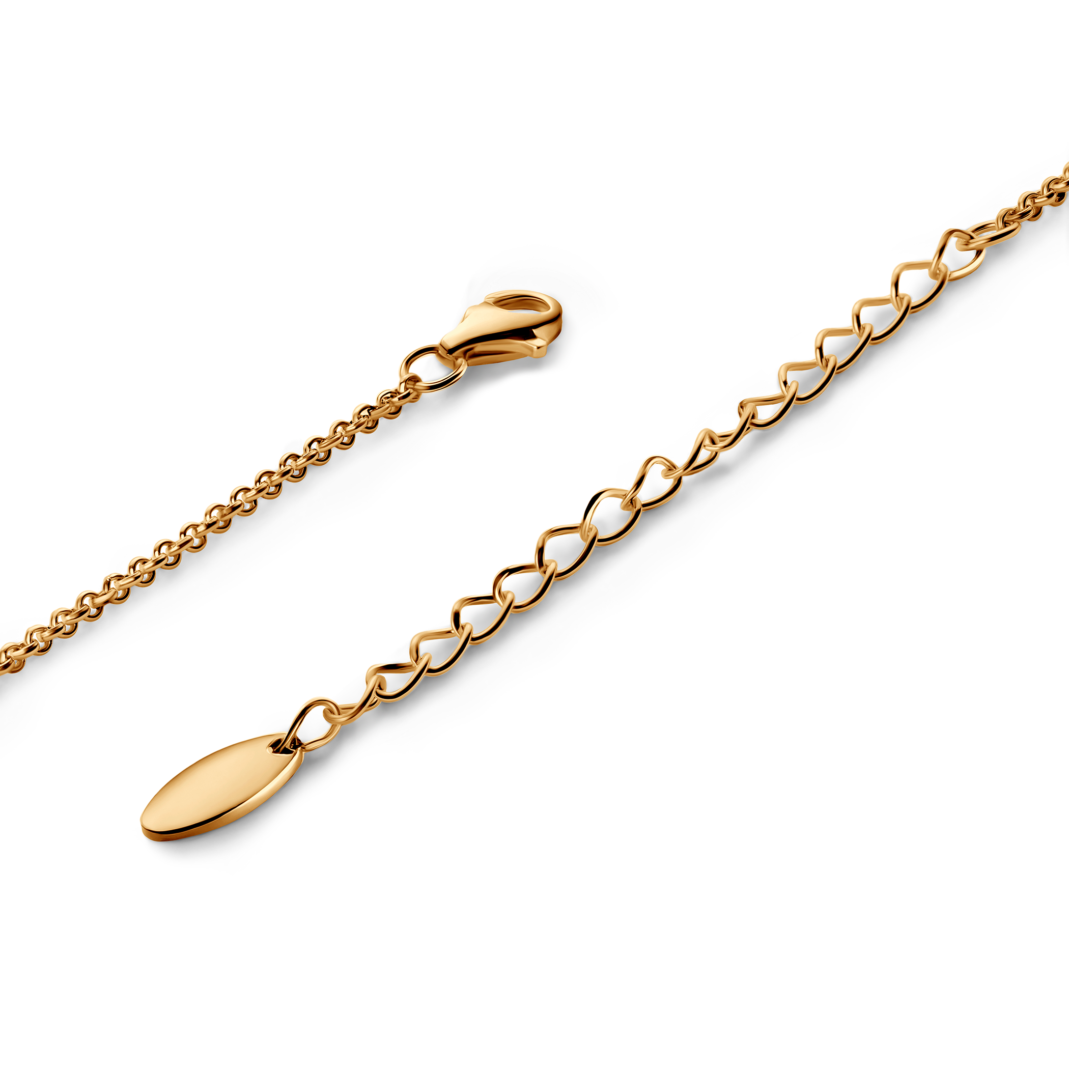 Celebrity bracelet gold-plated silver with cubic zirconia 15+5cm - 4