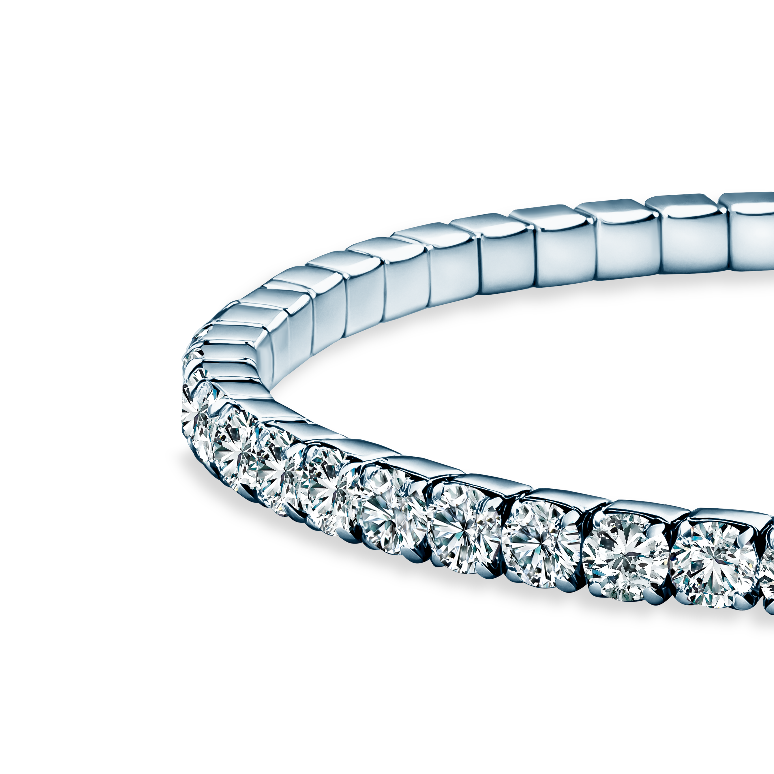 Bransoletka srebrna z cyrkonią 3,20mm