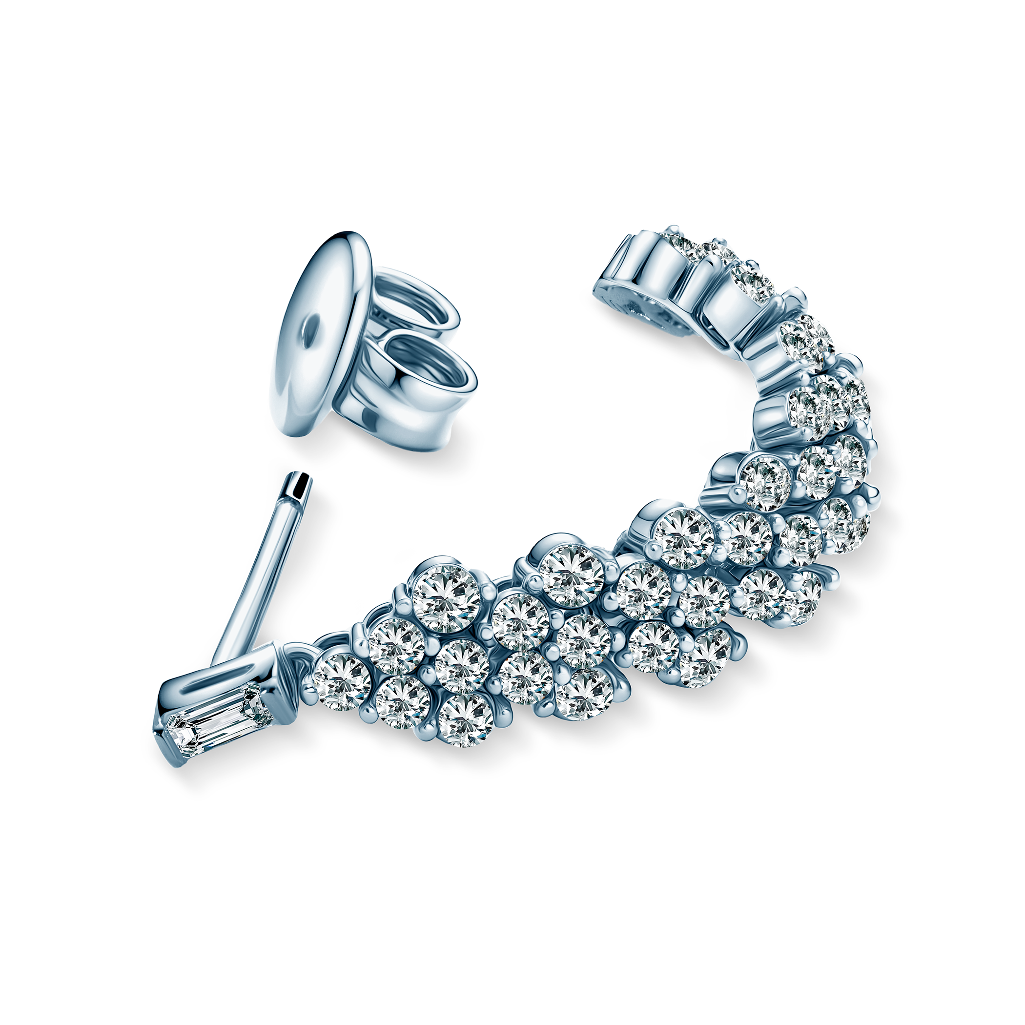 Kolczyki Savicki: srebrne, cyrkonie