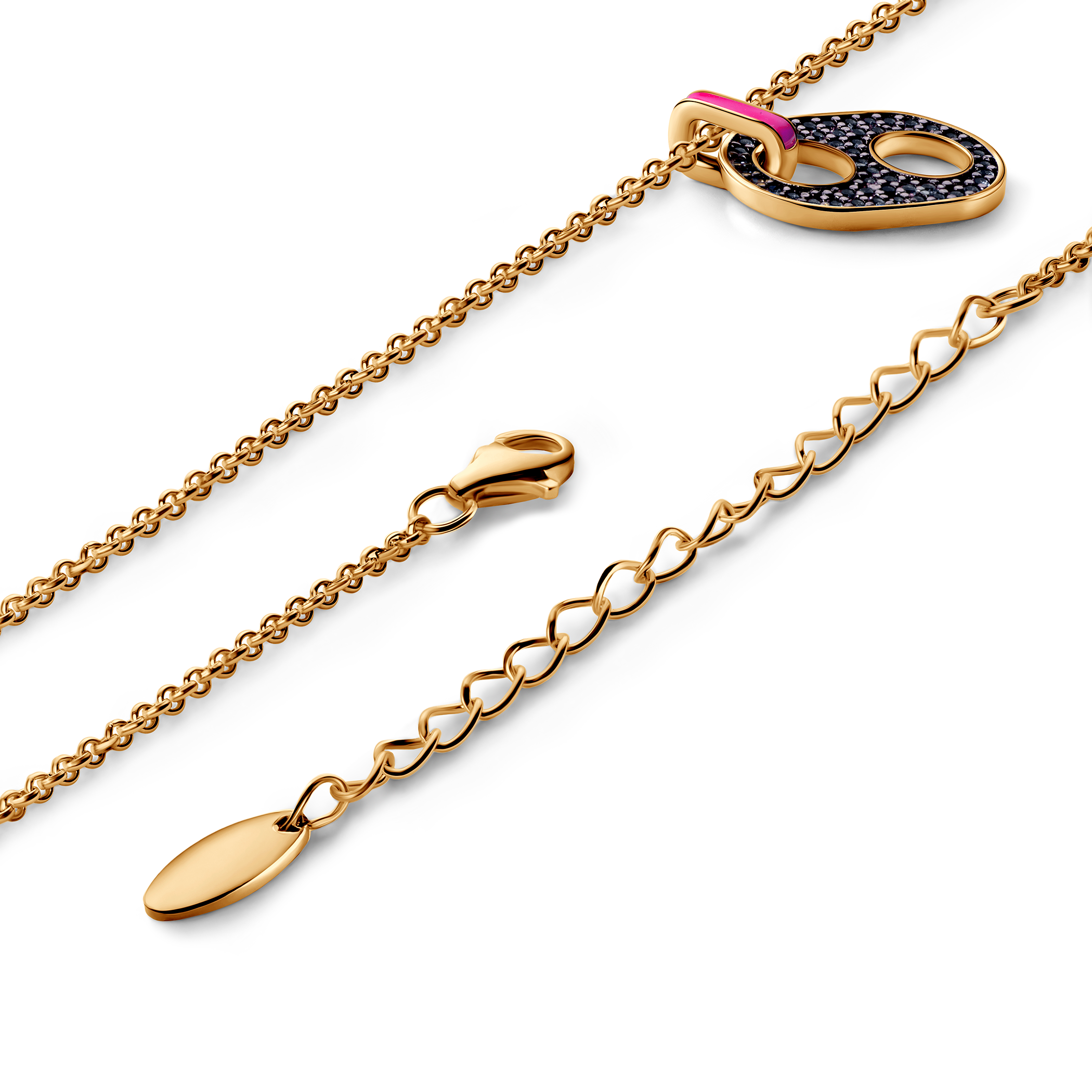 Prismé Halskette Silber vergoldet