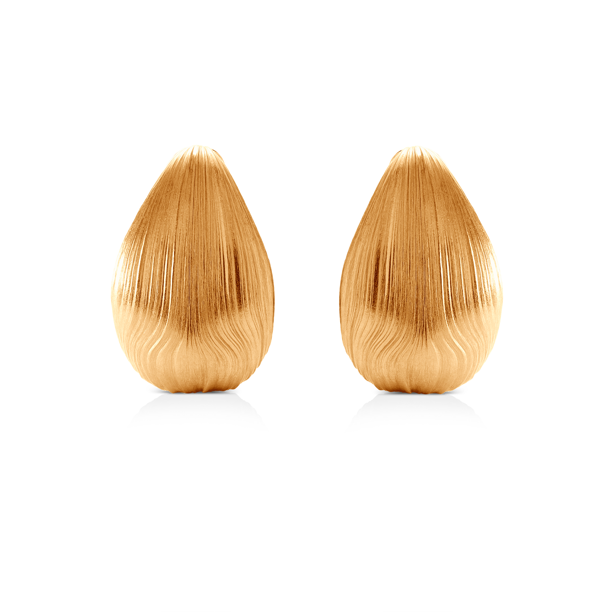 Kolczyki srebrne Luneé, pozłacane