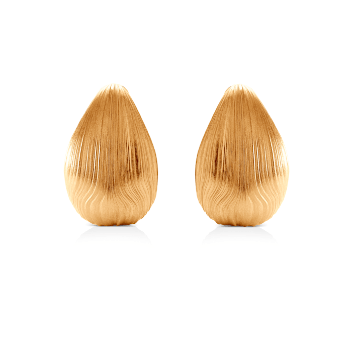 Kolczyki srebrne Luneé, pozłacane