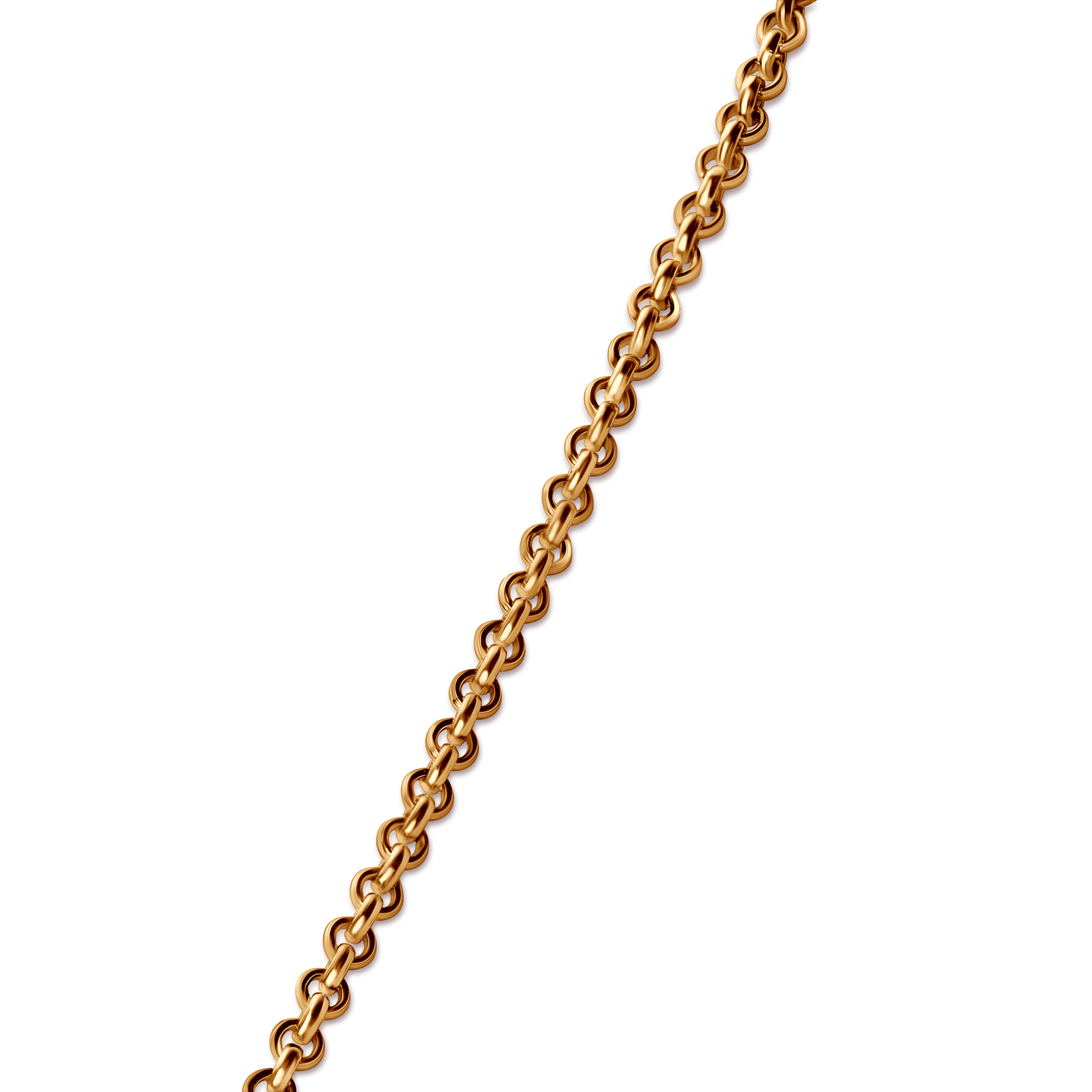 Halskette mit Zirkonia Silber vergoldet 39 cm - 5