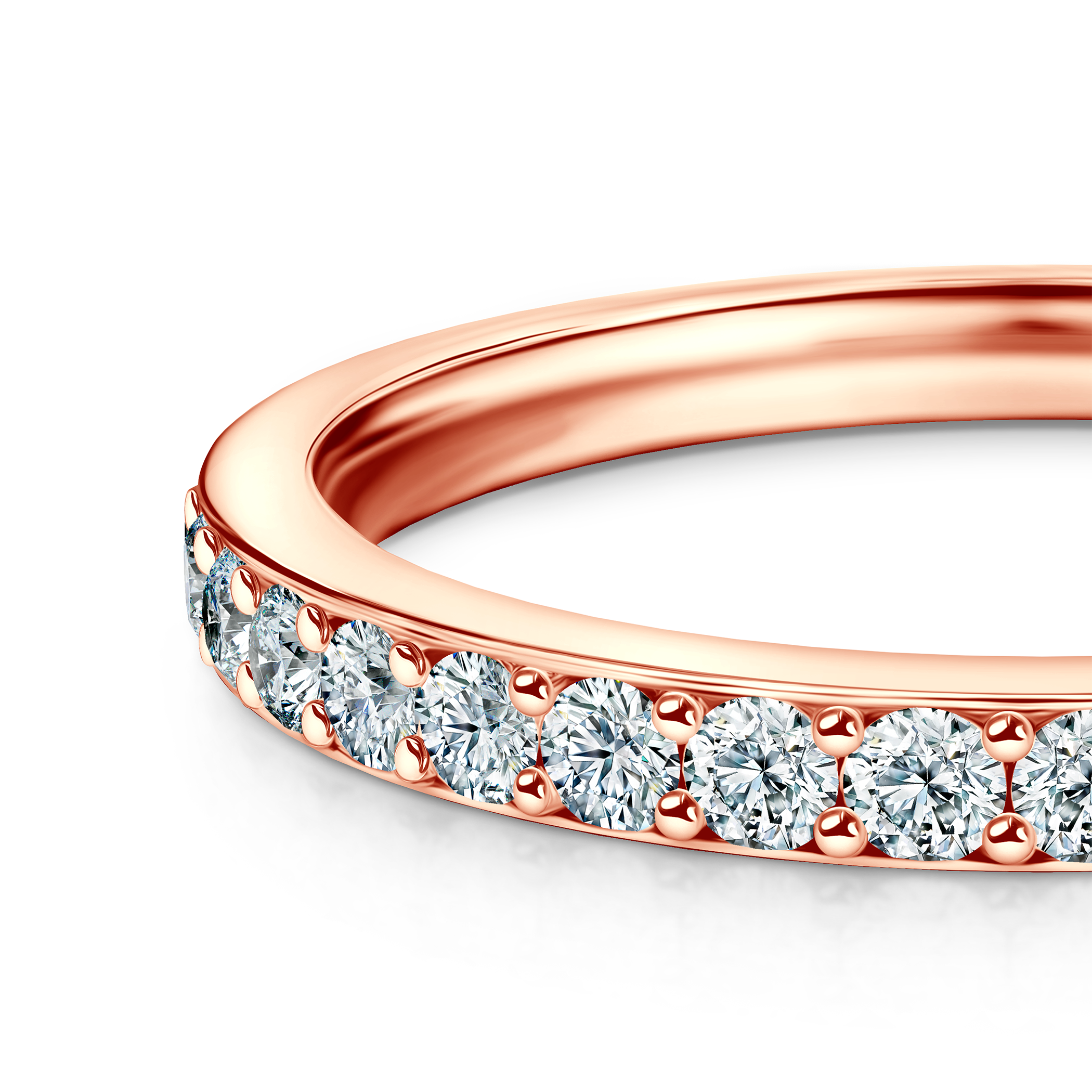 Pierścionek Symphony: różowe złoto, diamenty