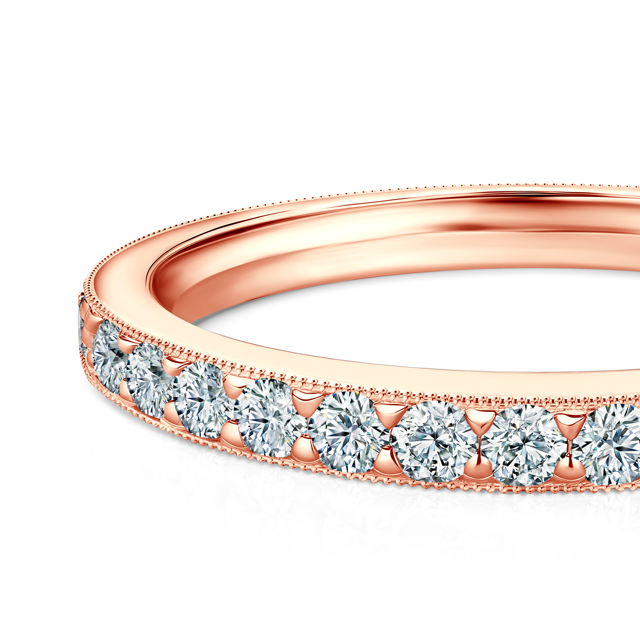 Pierścionek Symphony: różowe złoto, diamenty