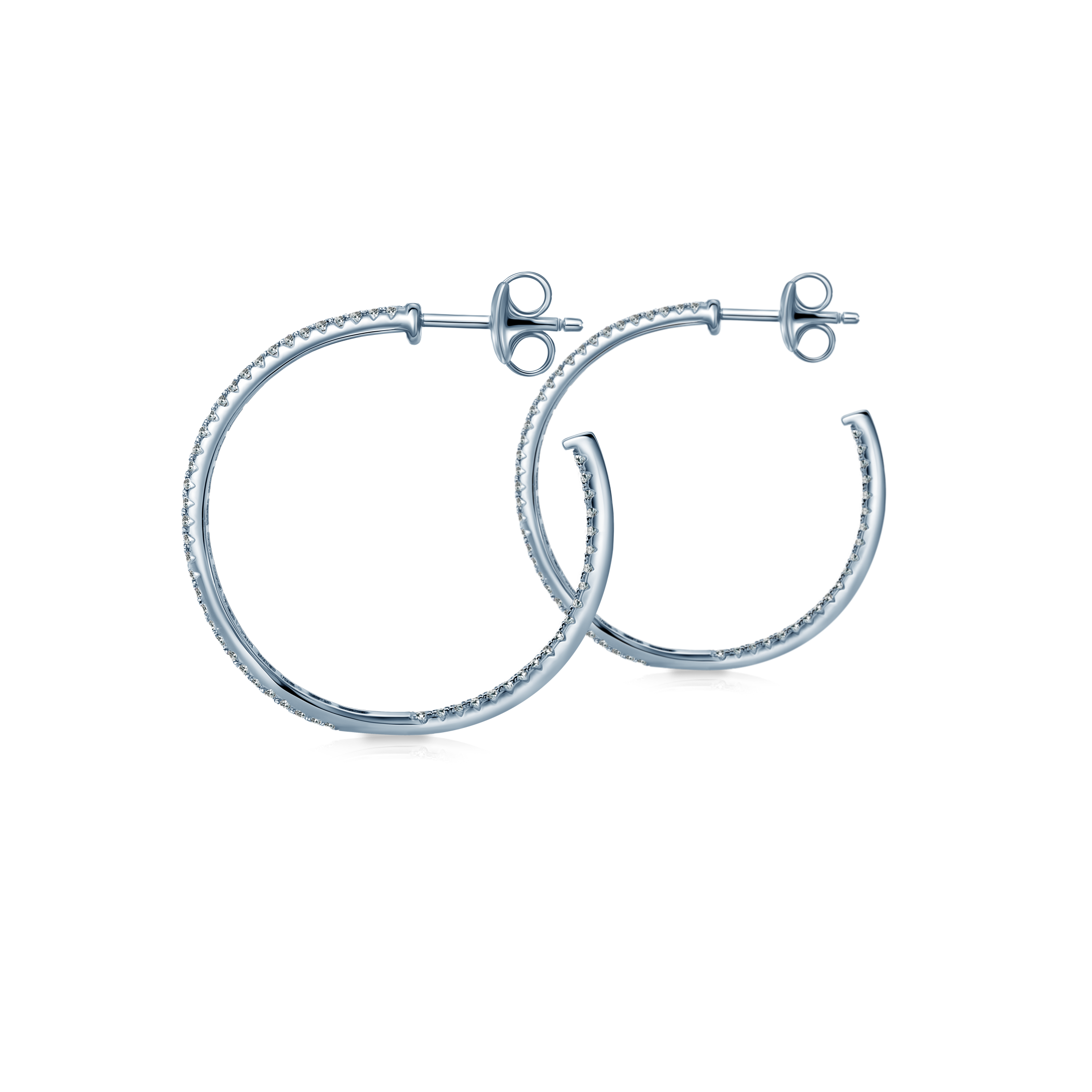 Kolczyki Savicki: srebrne, cyrkonie