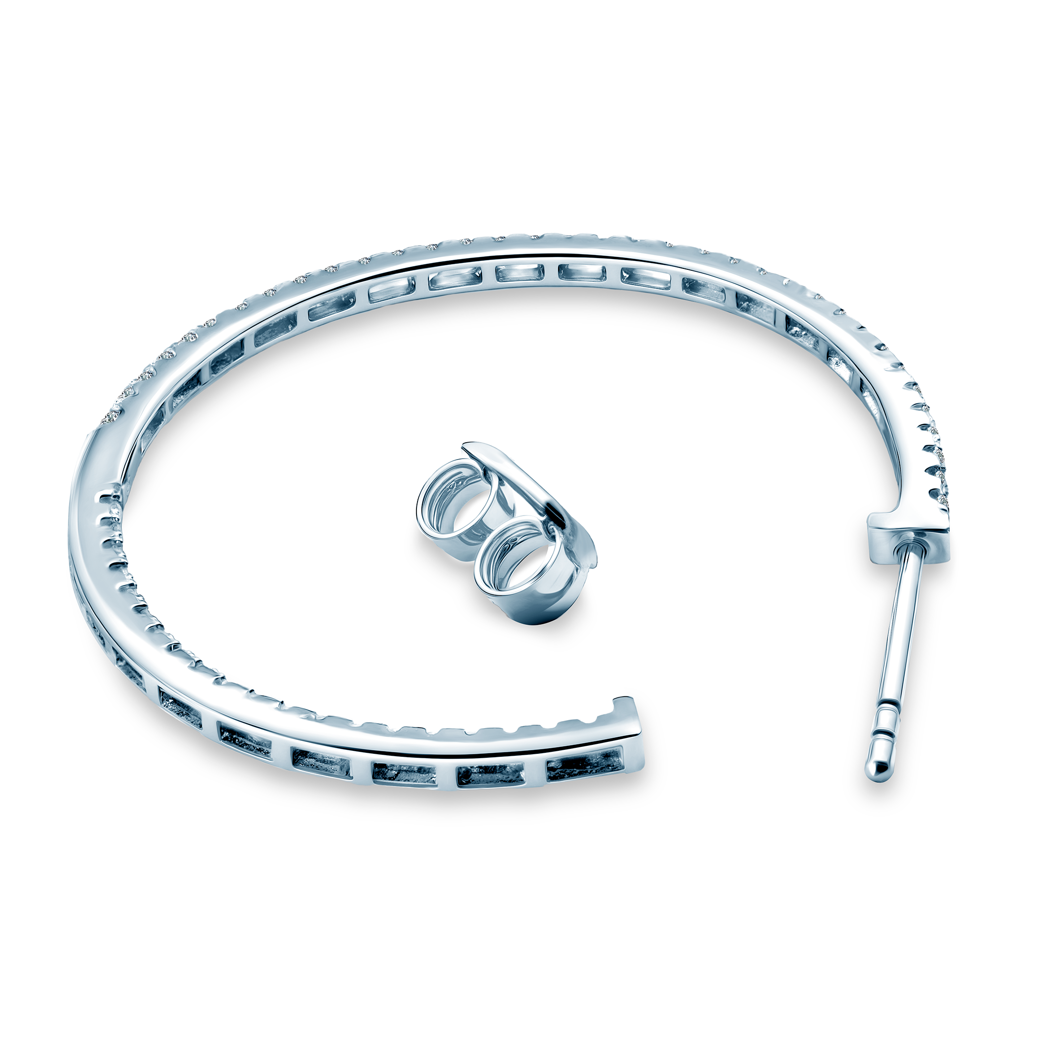 Kolczyki Savicki: srebrne, cyrkonie