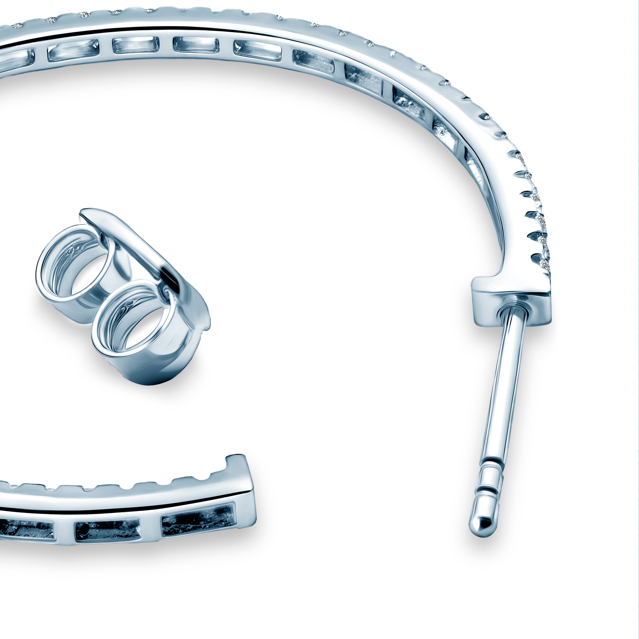 Kolczyki Savicki: srebrne, cyrkonie