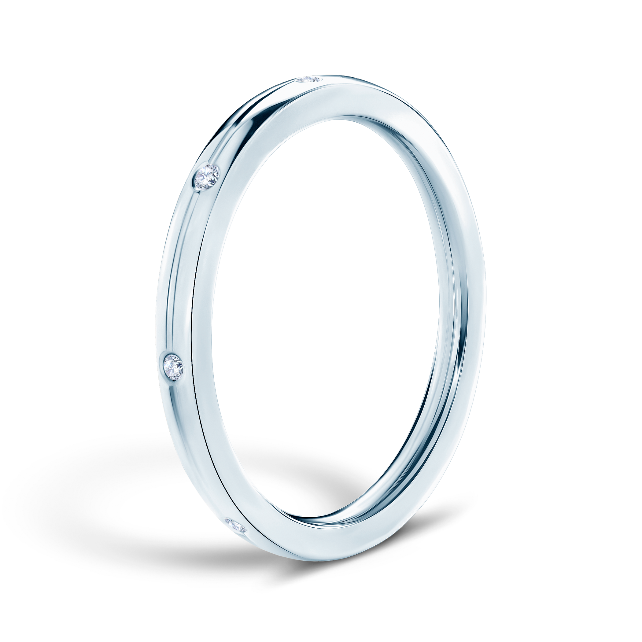 Pierścionek Symphony: białe złoto, diamenty