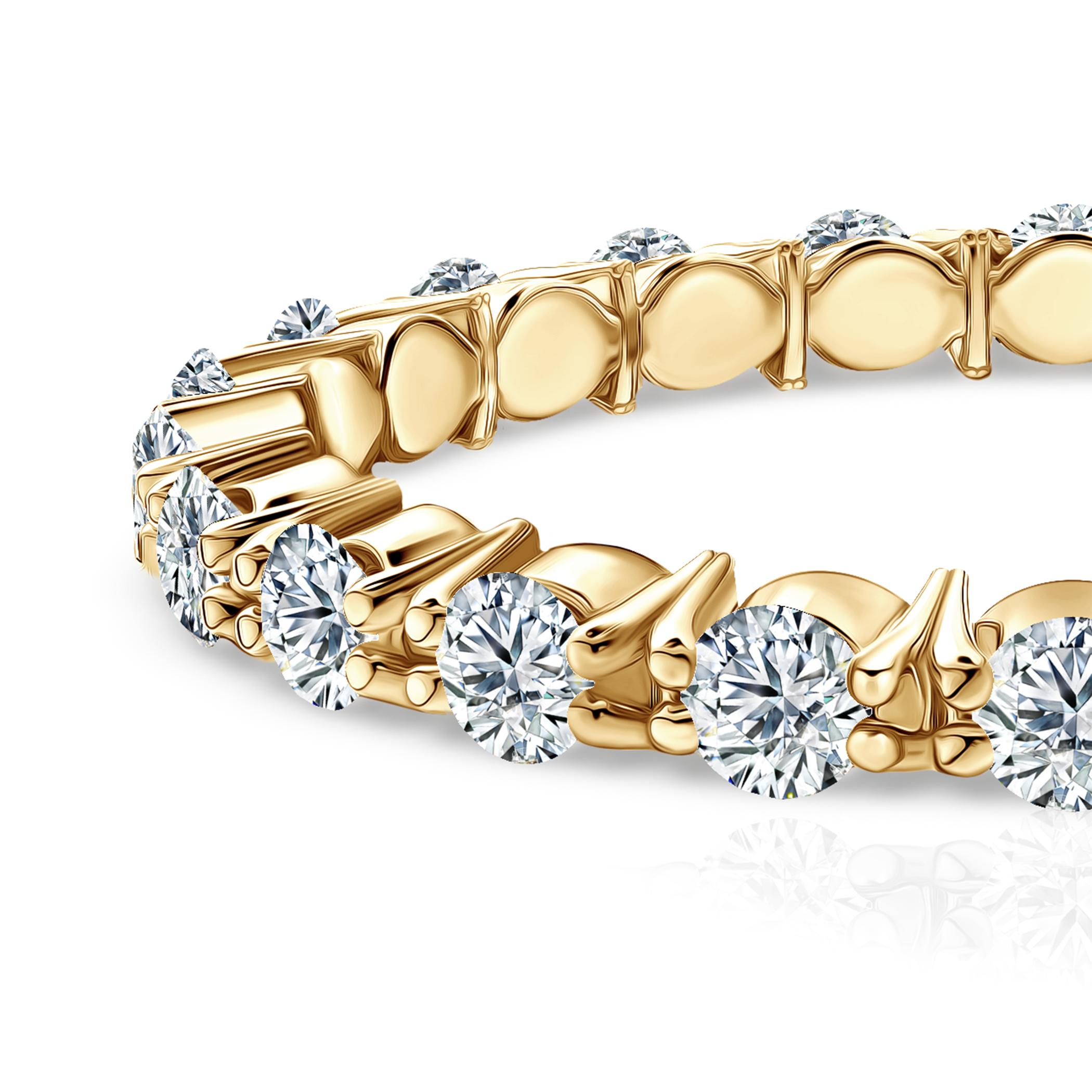 Pierścionek Symphony: zloty, diamenty laboratoryjne