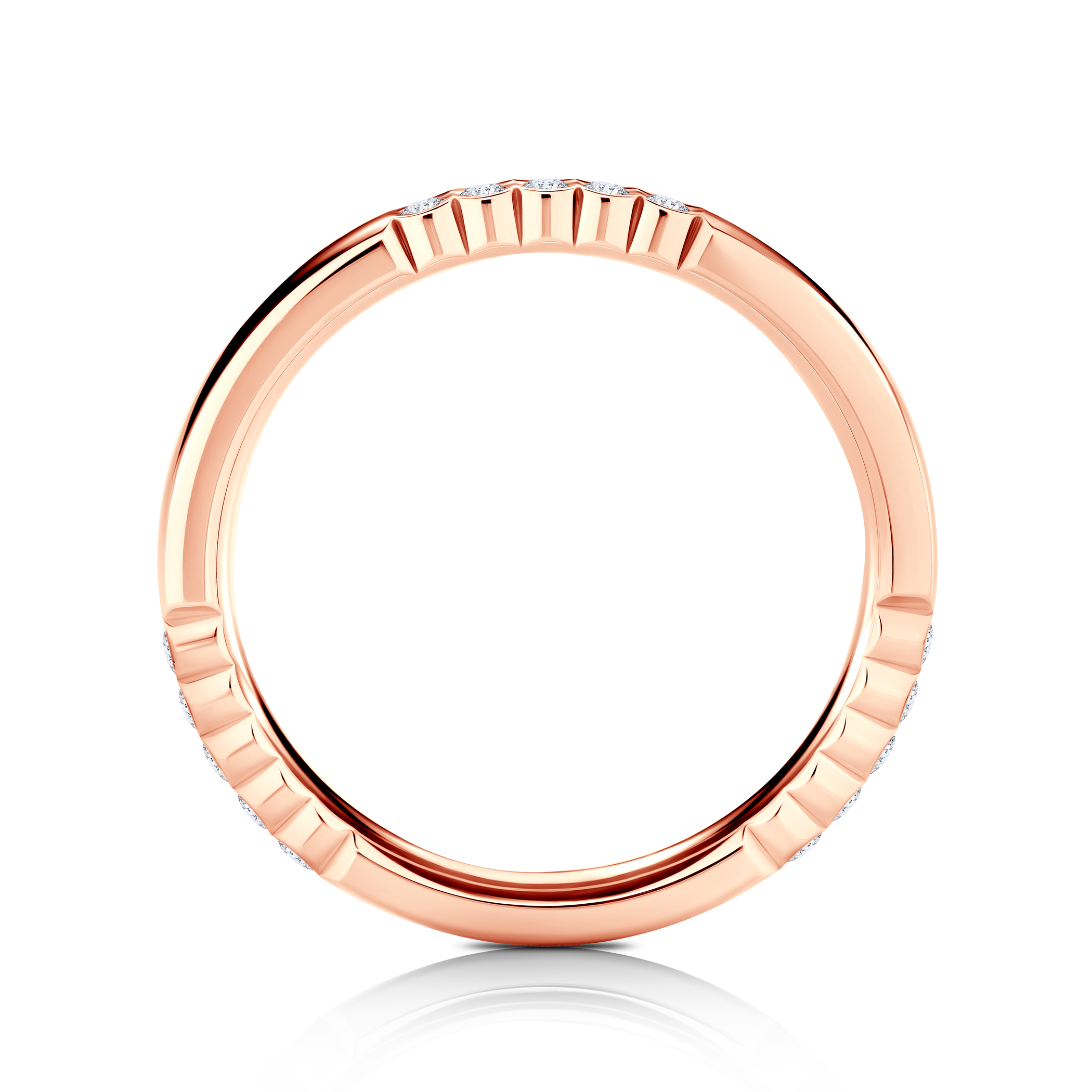 Pierścionek Symphony: różowe złoto, diamenty