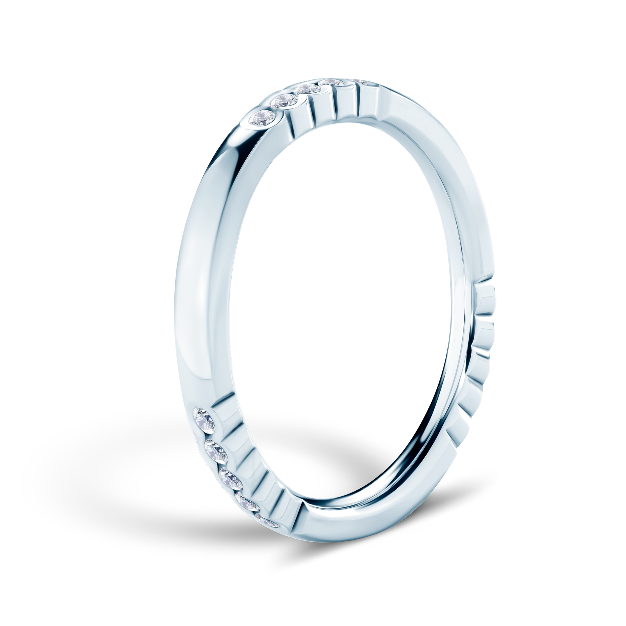 Pierścionek Symphony: białe złoto, diamenty laboratoryjne
