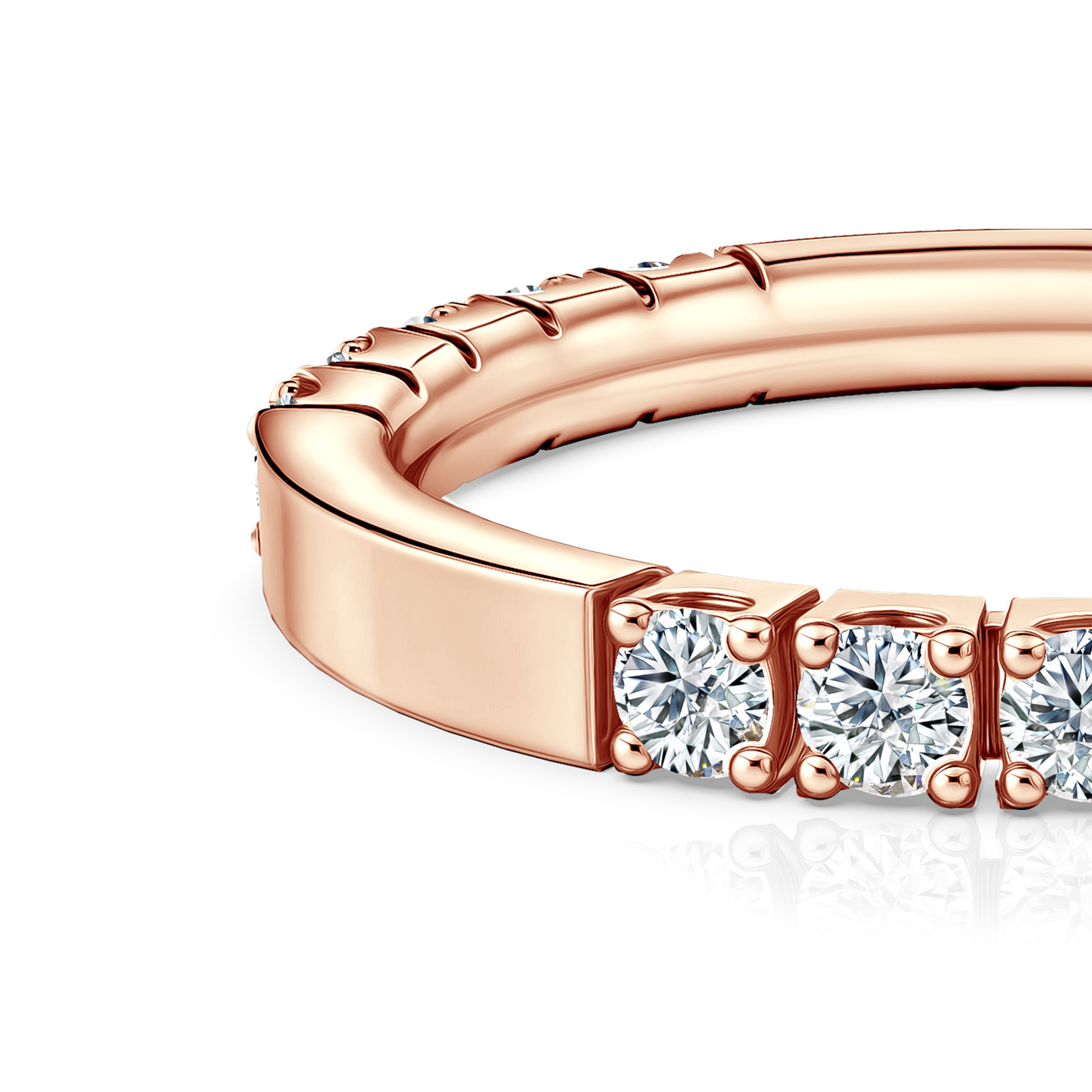 Pierścionek Symphony: różowe złoto, diamenty