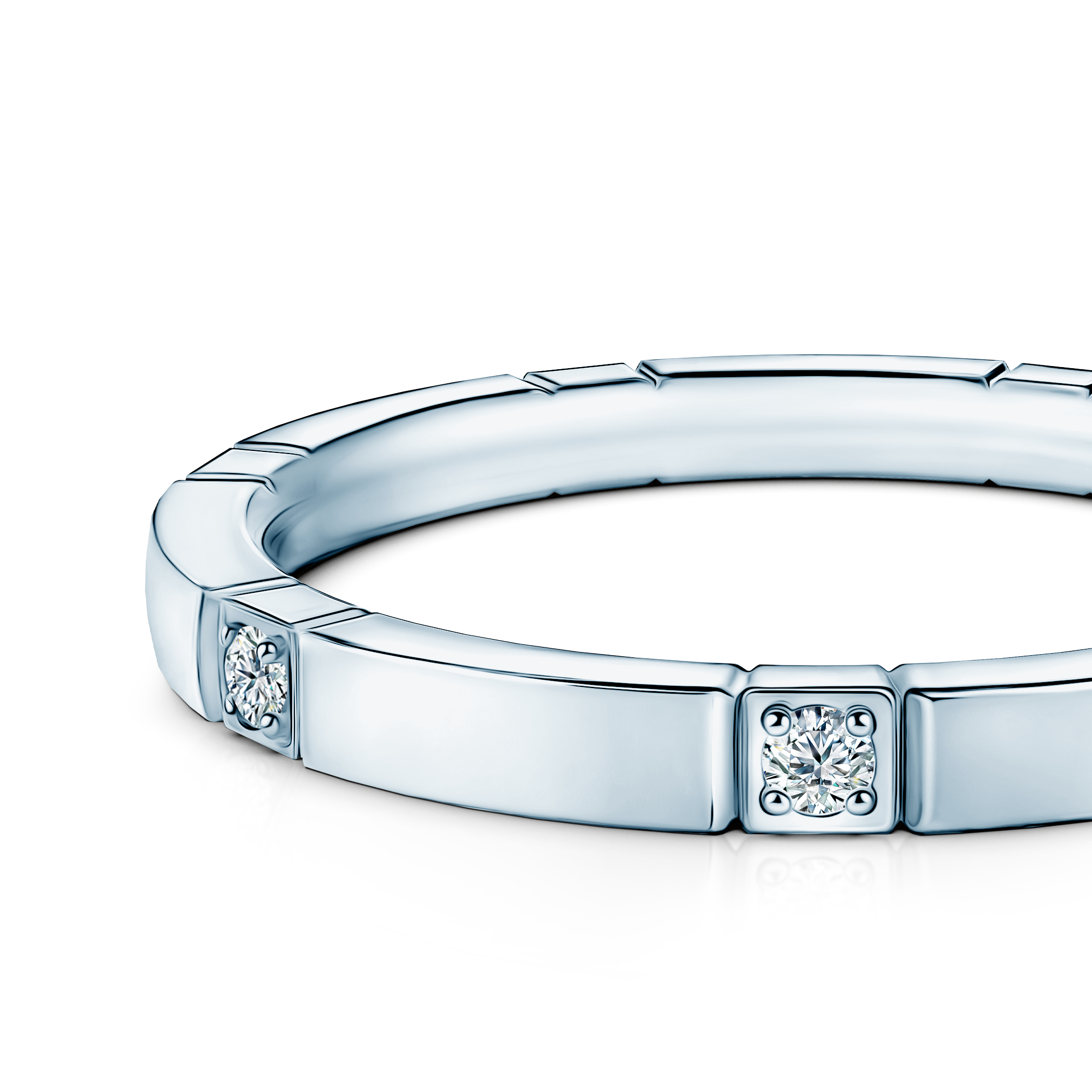 Pierścionek Symphony: białe złoto, diamenty laboratoryjne