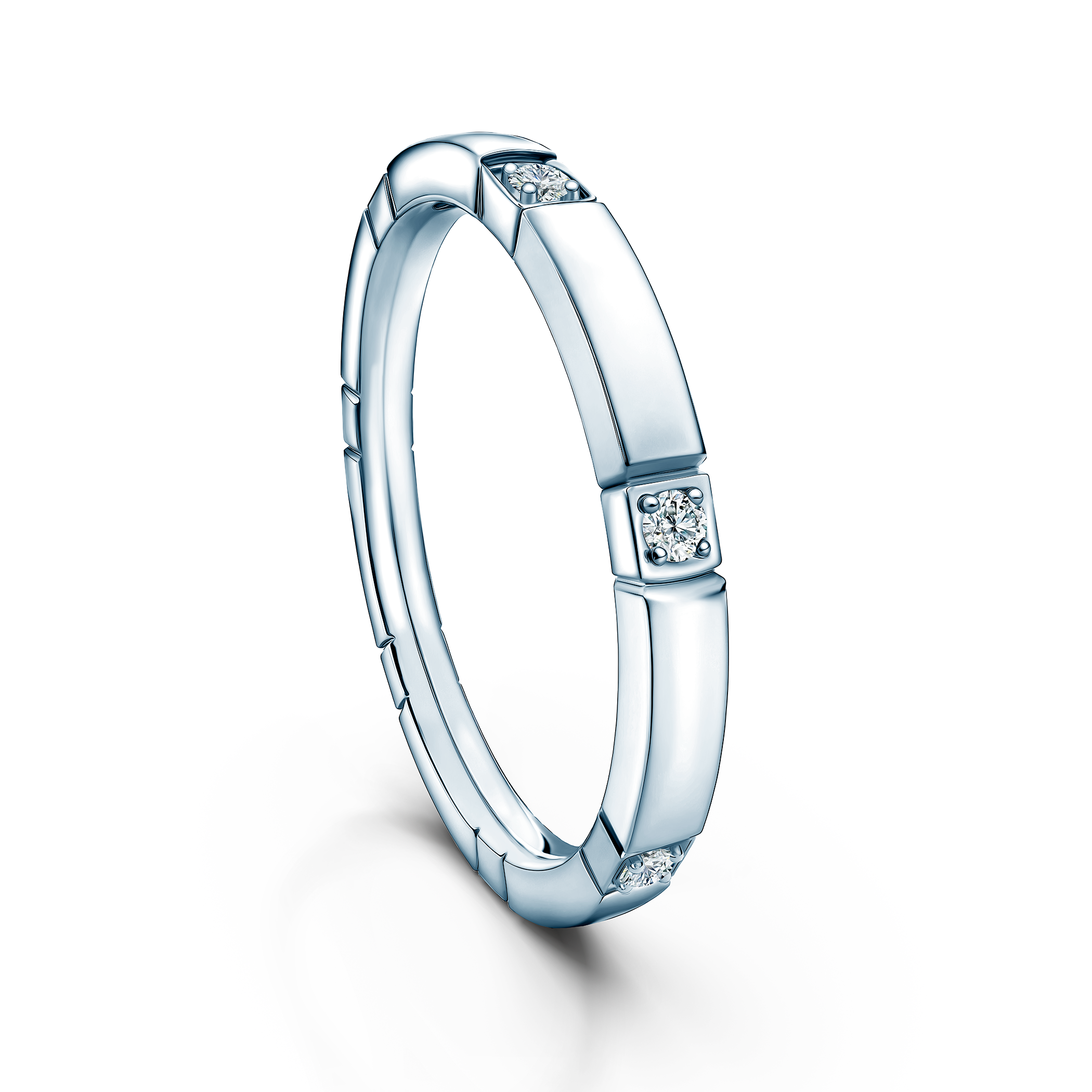 Pierścionek Symphony: białe złoto, diamenty laboratoryjne