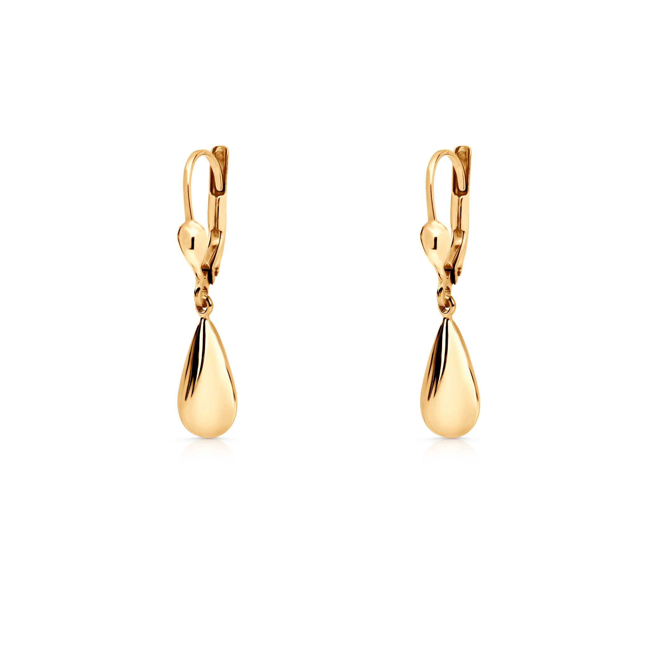 Tropfen-Ohrringe SAVICKI: Gold - 3