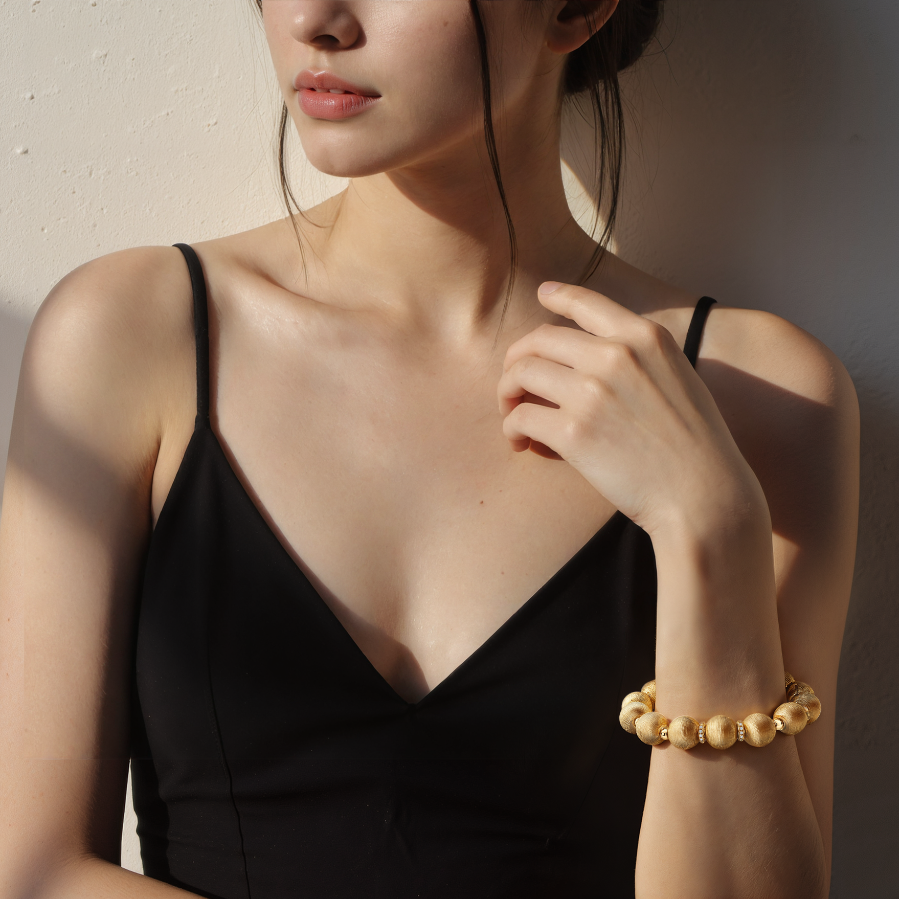 Bransoletka Solmire srebrna pozłacana