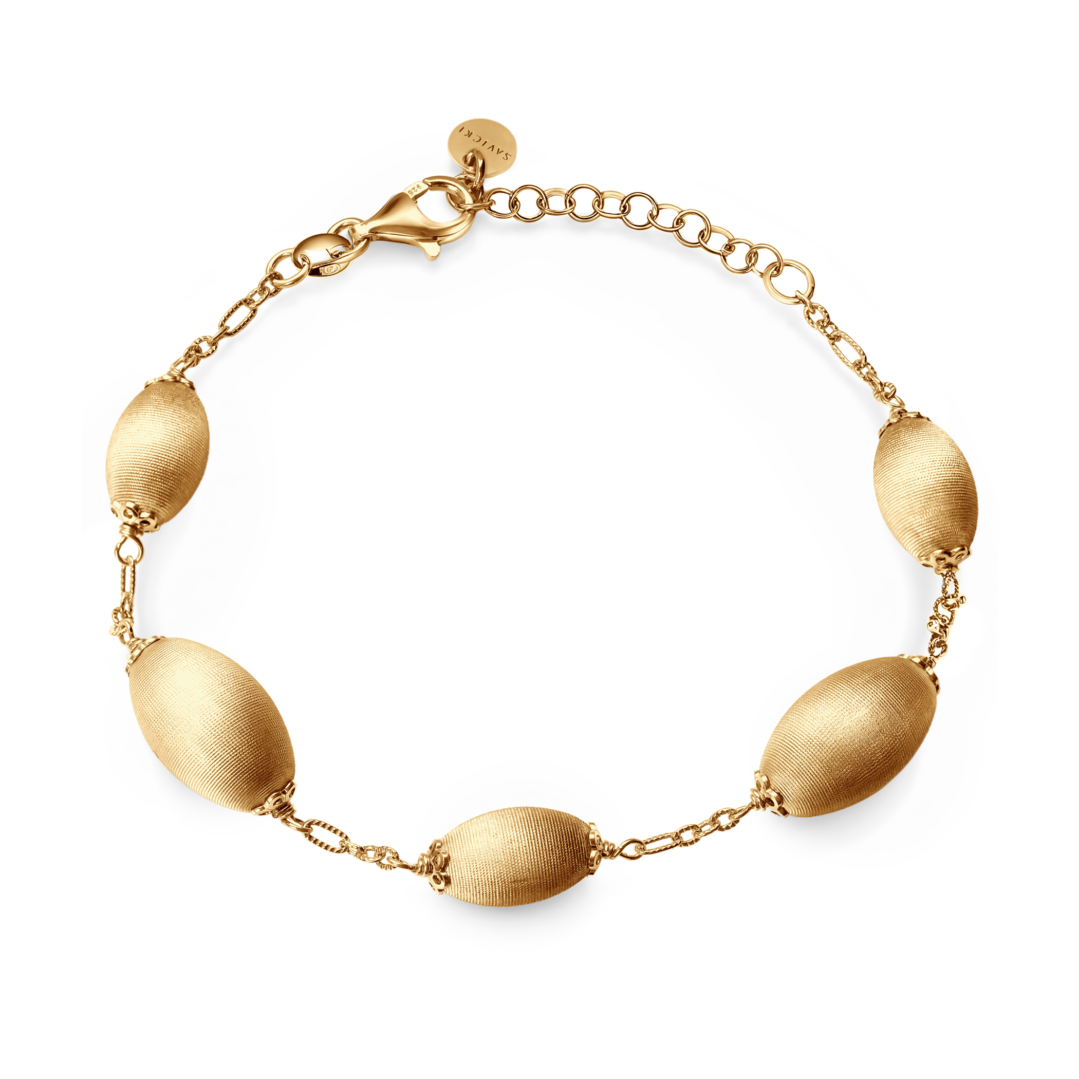 Bransoletka Solmire srebrna pozłacana