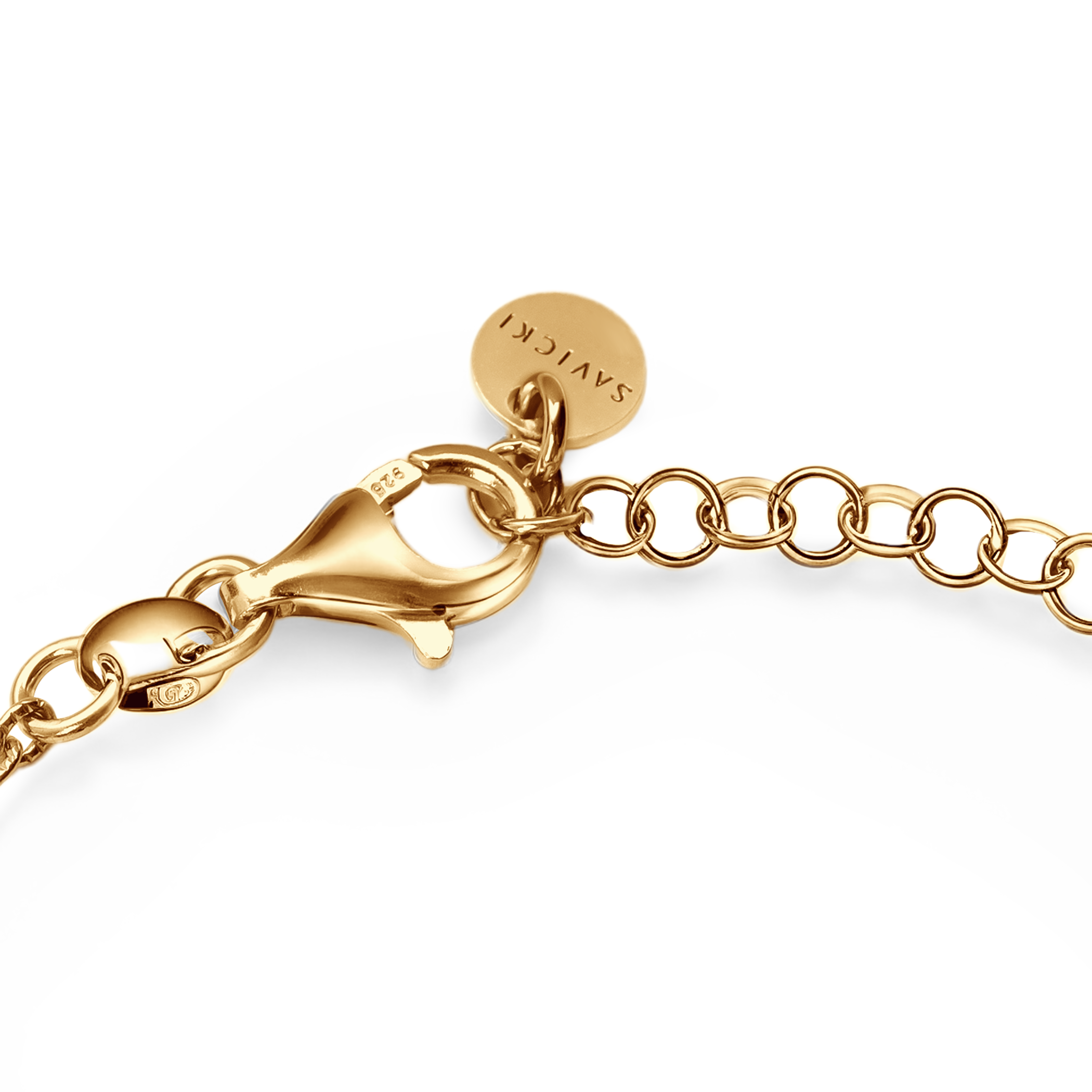 Bransoletka Solmire srebrna pozłacana