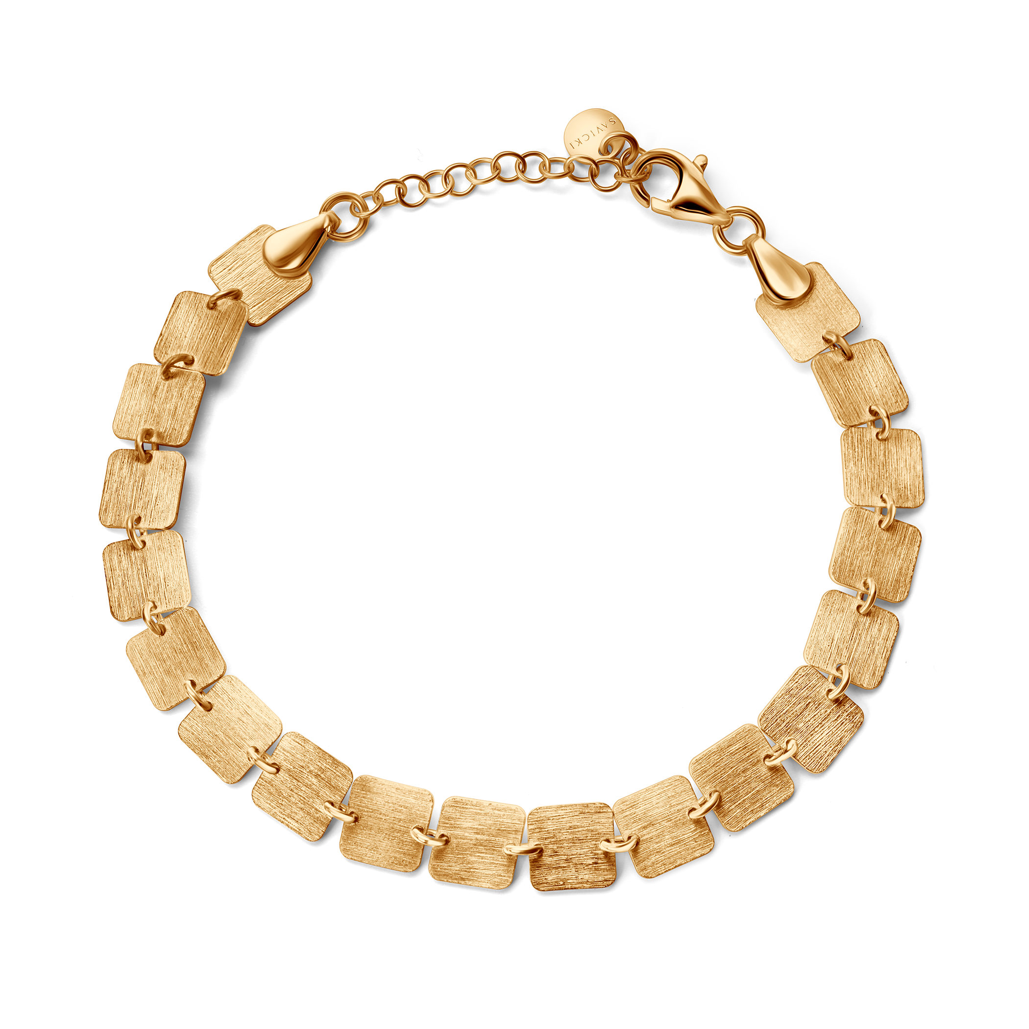 Bransoletka Savicki: srebrna pozłacana 925