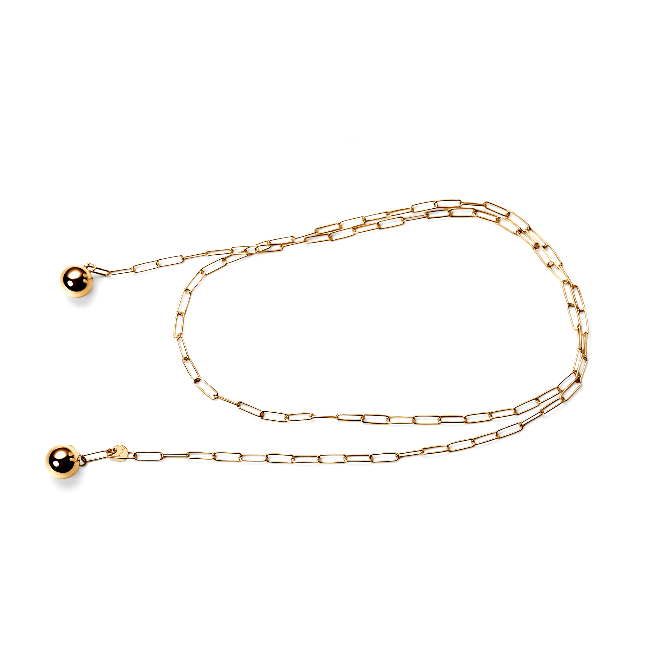 Naszyjnik Savicki: srebrny pozłacany 925