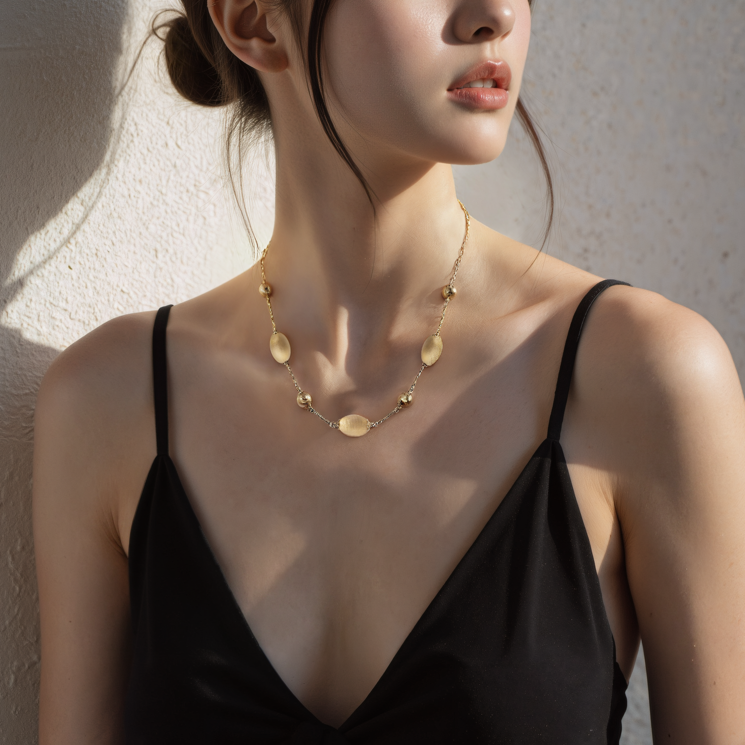 Halskette Solmire, vergoldetes Silber