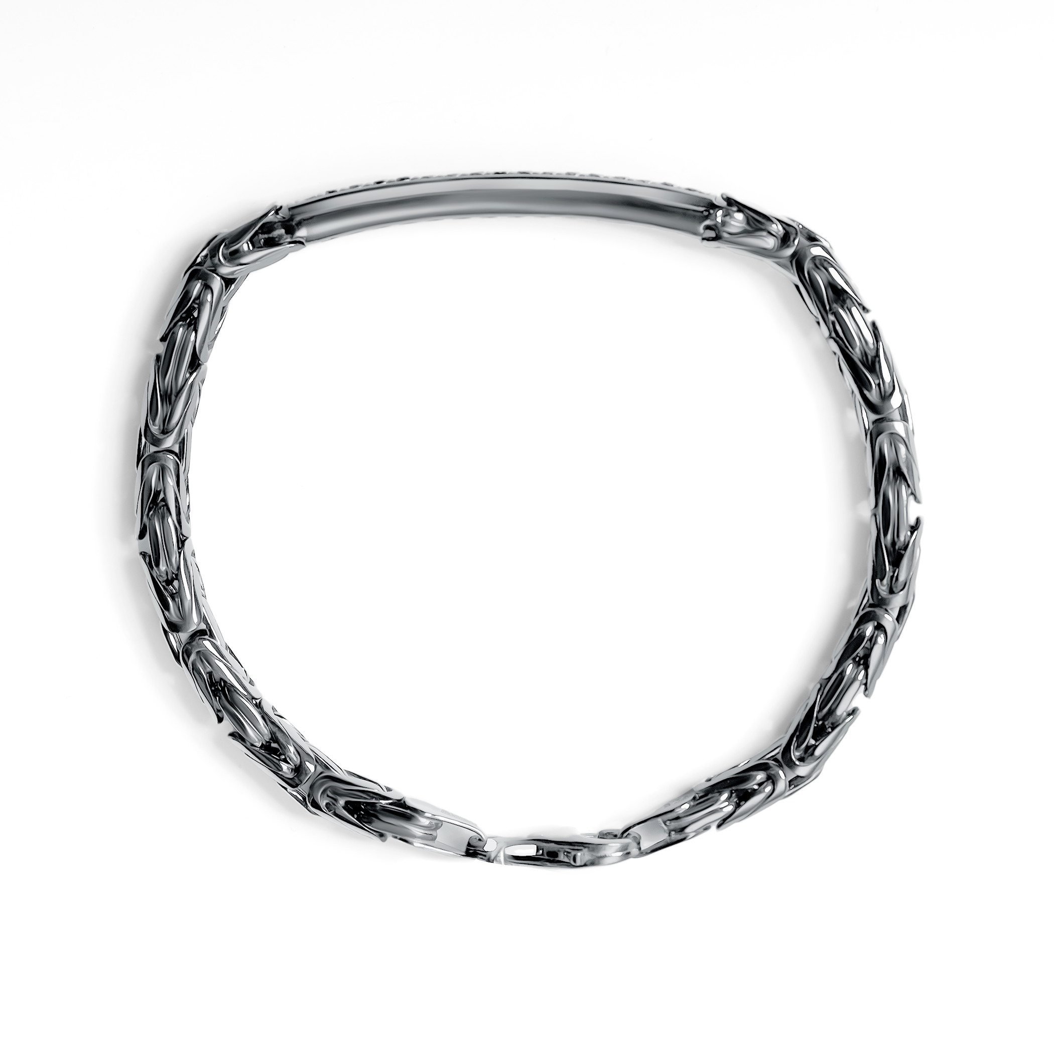 Bransoletka Savicki: srebro 925, czarne diamenty