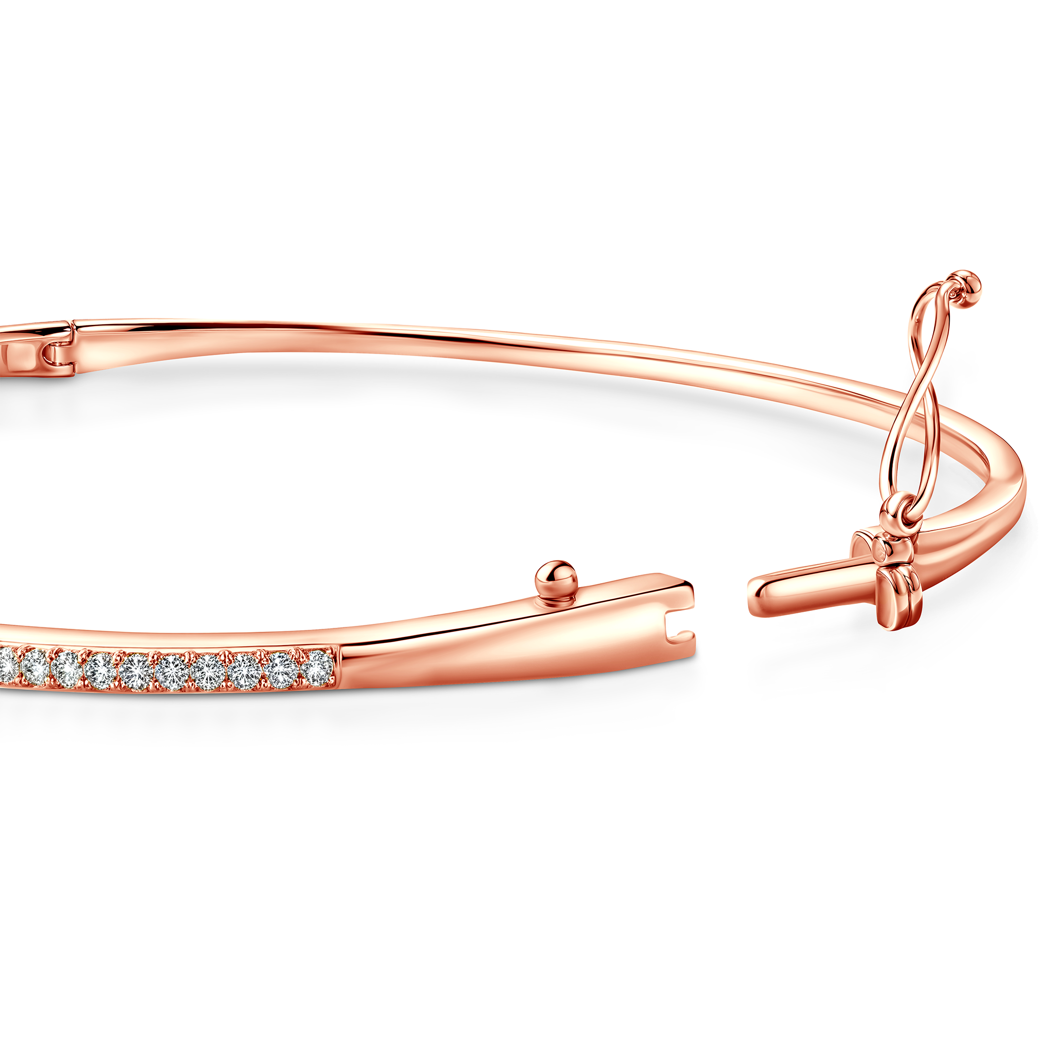 Bransoletka Savicki: różowe złoto 585, diamenty