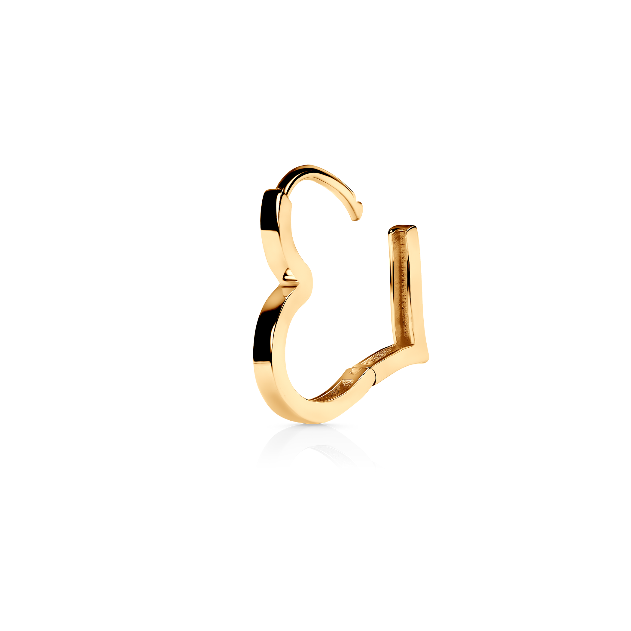 Kolczyki serca Savicki: złote